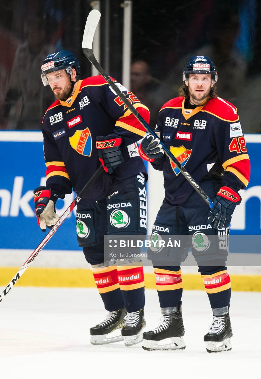 Djurgårdens Mikael Ahlén och Mikko Kousa deppar