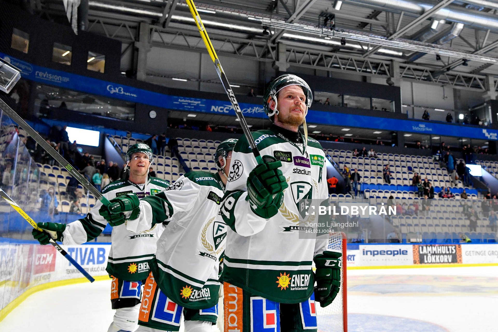 Färjestads Alexander Johansson jublar