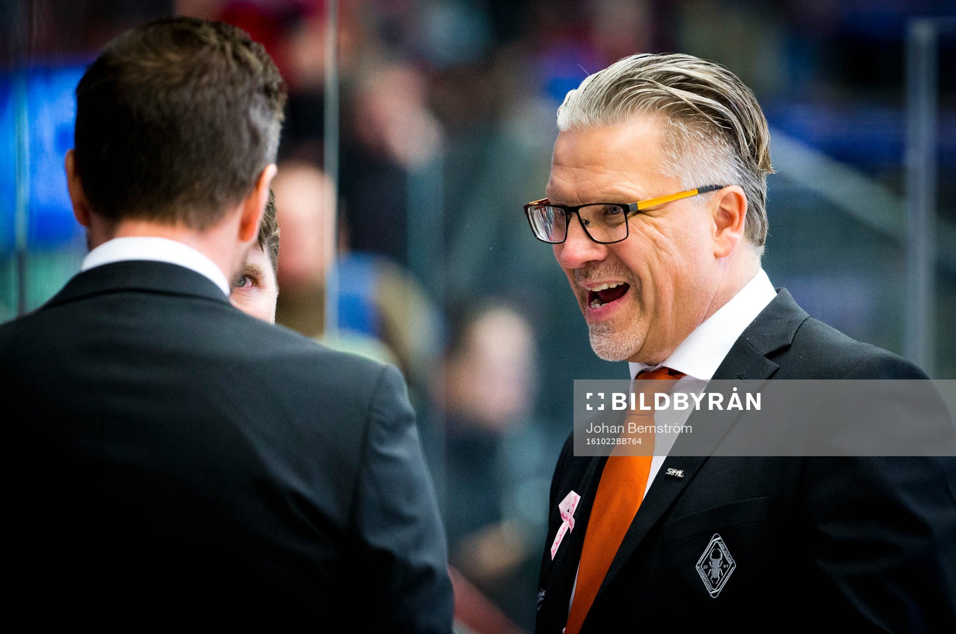 Karlskronas tränare Per Hånberg jublar