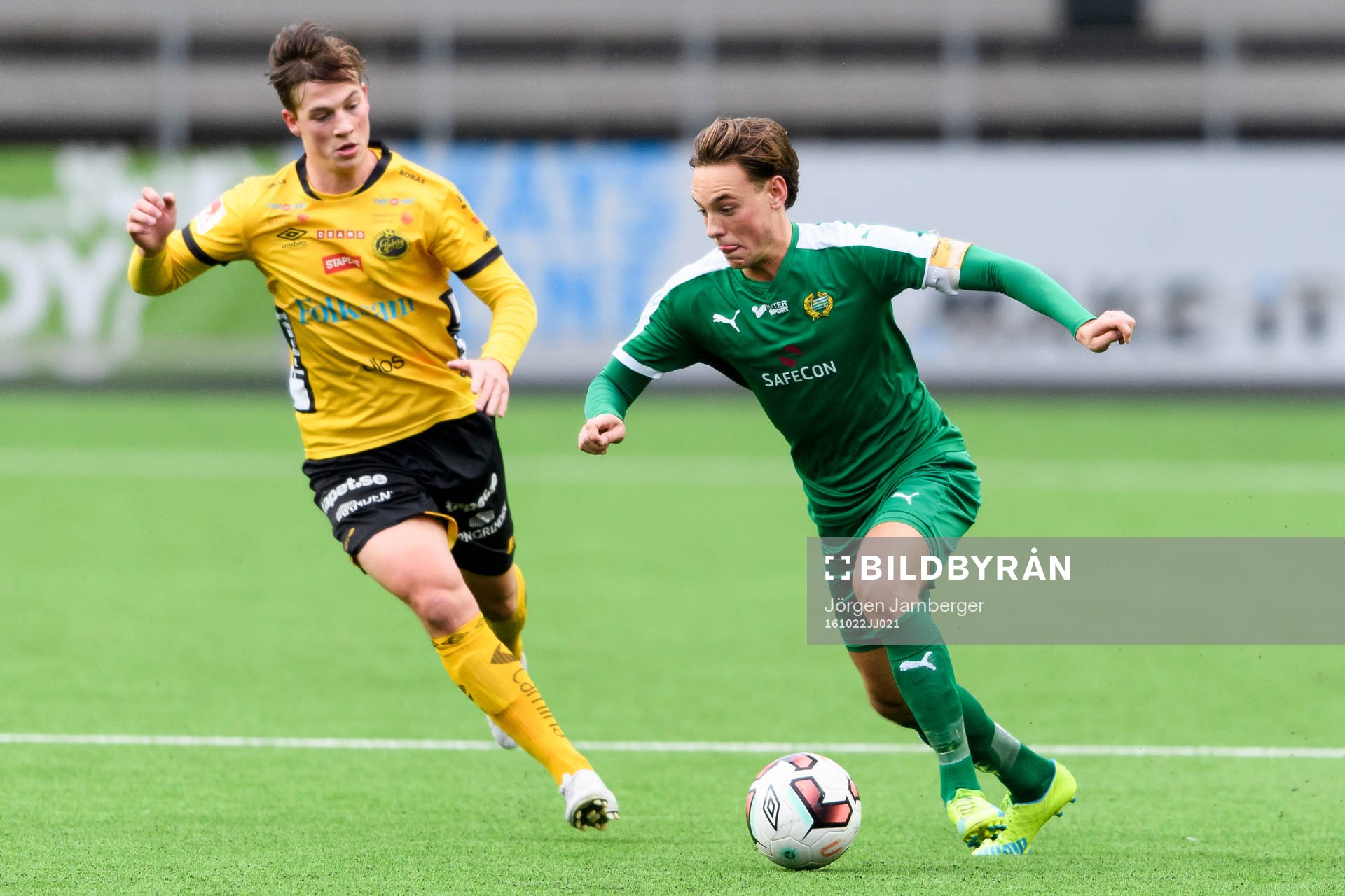 Hammarbys Cesar Weilid och Elfsborgs Simon Olsson