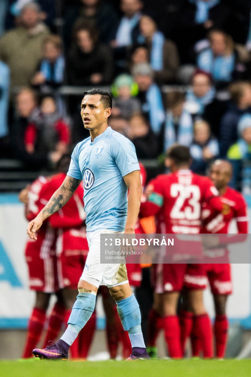 Malmö FFs Yoshimar Yotún deppar