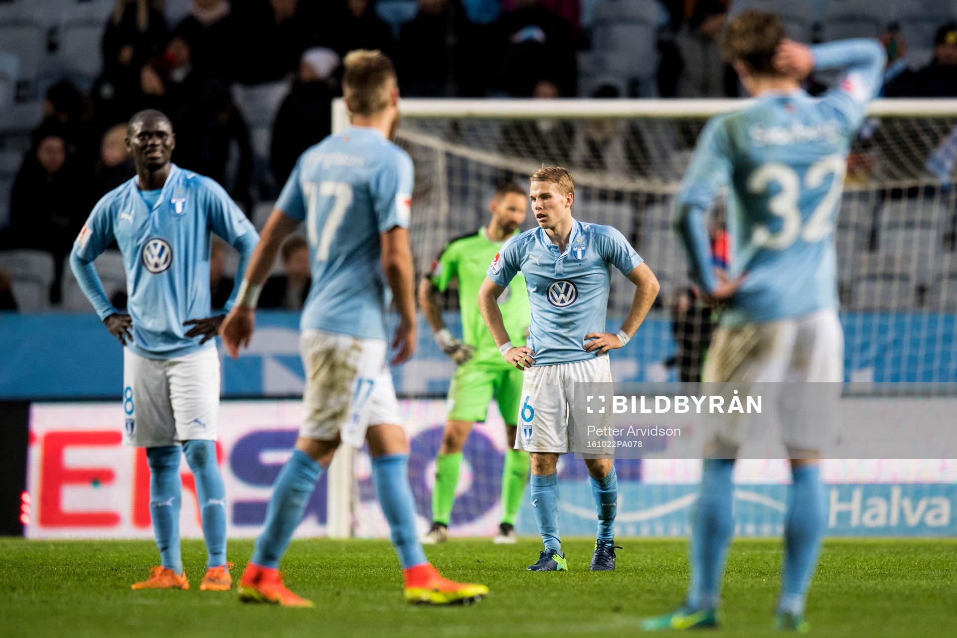 Malmö FFs Enock Kofi Adu, Rasmus Bengtsson, Oscar Lewicki,