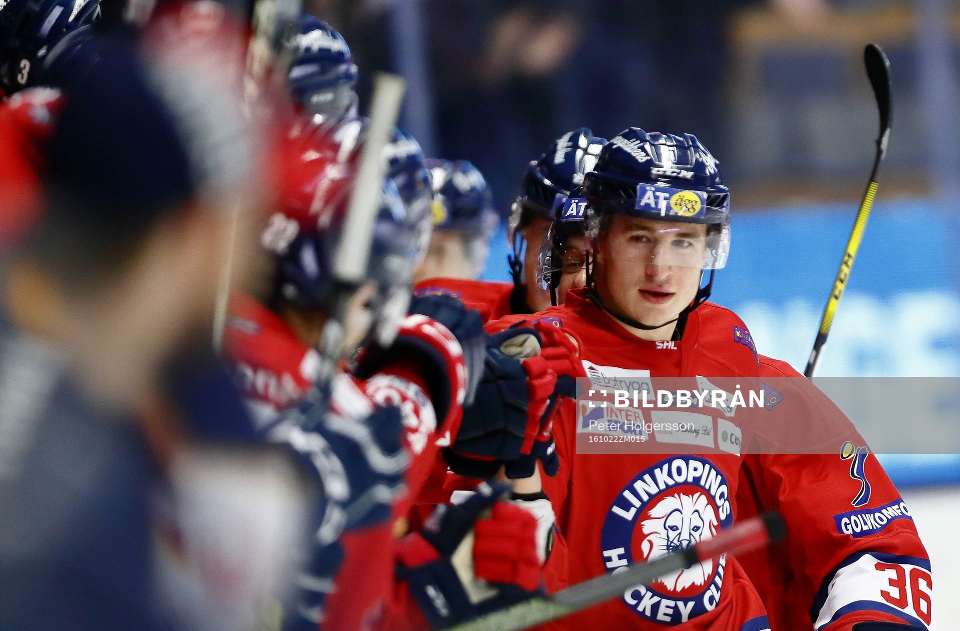 Linköpings Jakob Lilja  jublar