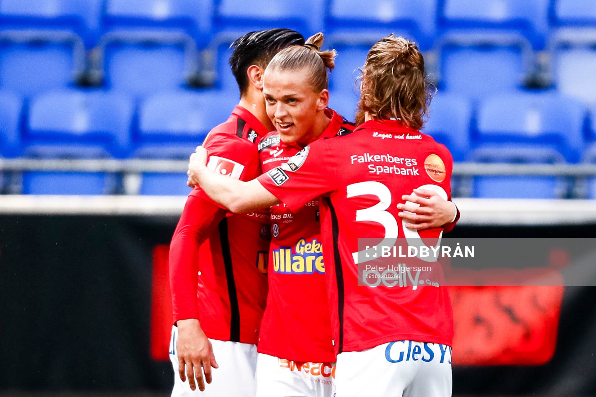 Falkenbergs Jesper Karlsson jublar
