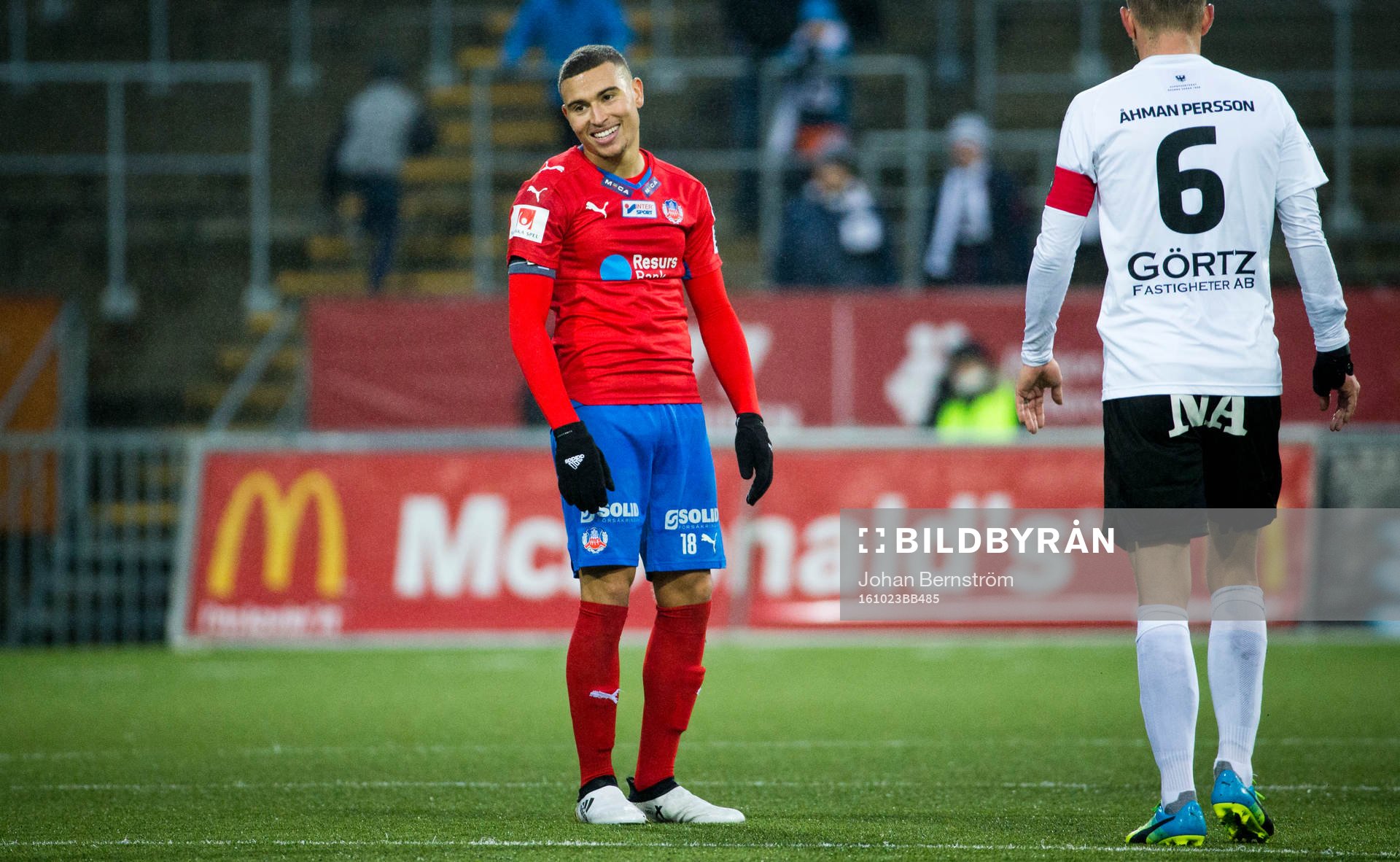 Helsingborgs Jordan Larsson deppar