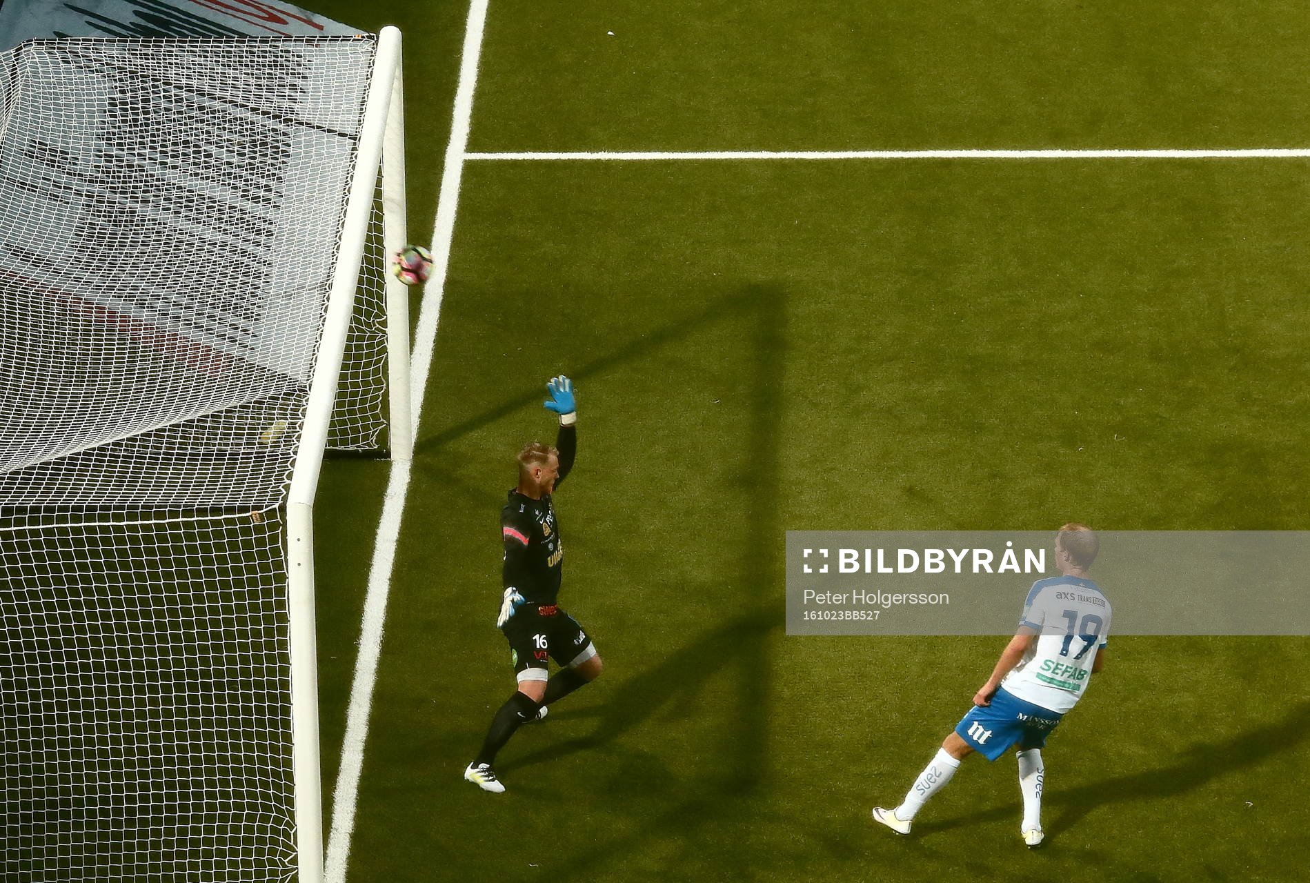Mål 2-1 av Norrköpings Sebastian Andersson förbi