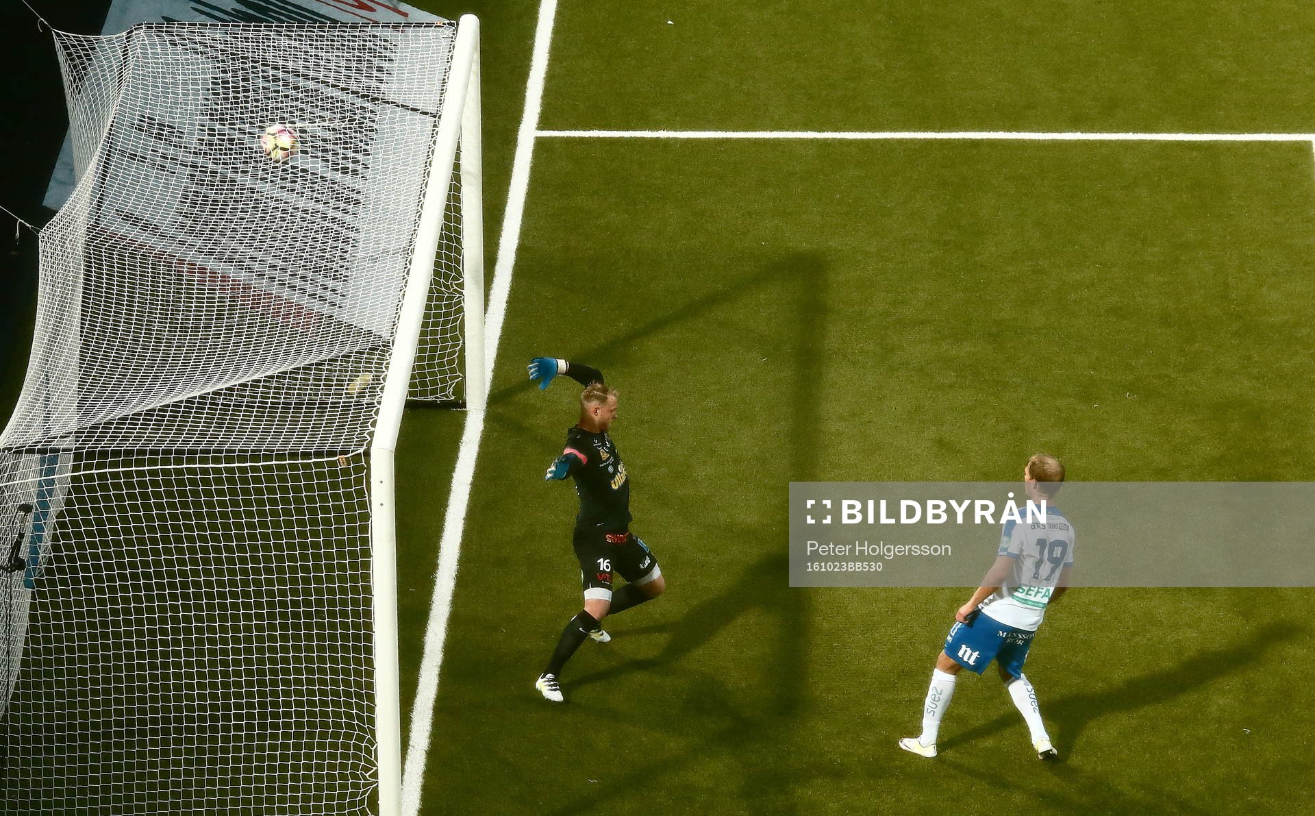 Mål 2-1 av Norrköpings Sebastian Andersson förbi