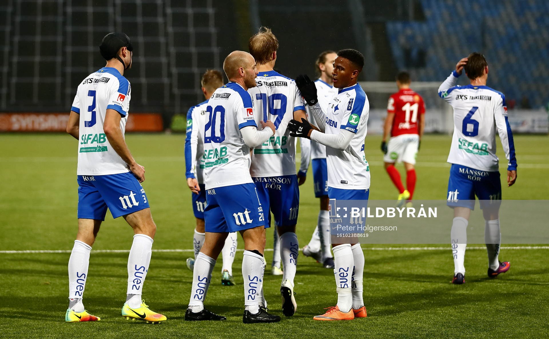 Norrköpings spelare jublar