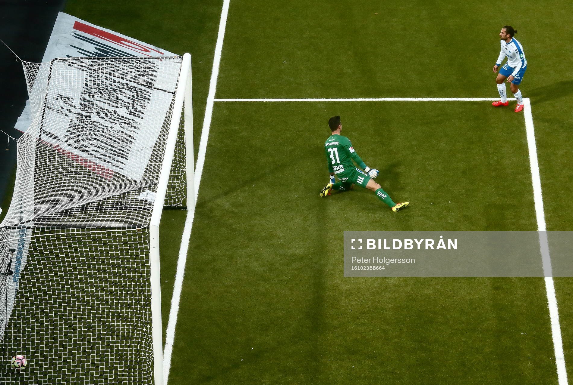 Mål 0-1 av Falkenbergs Jesper Karlsson förbi Norrköpings