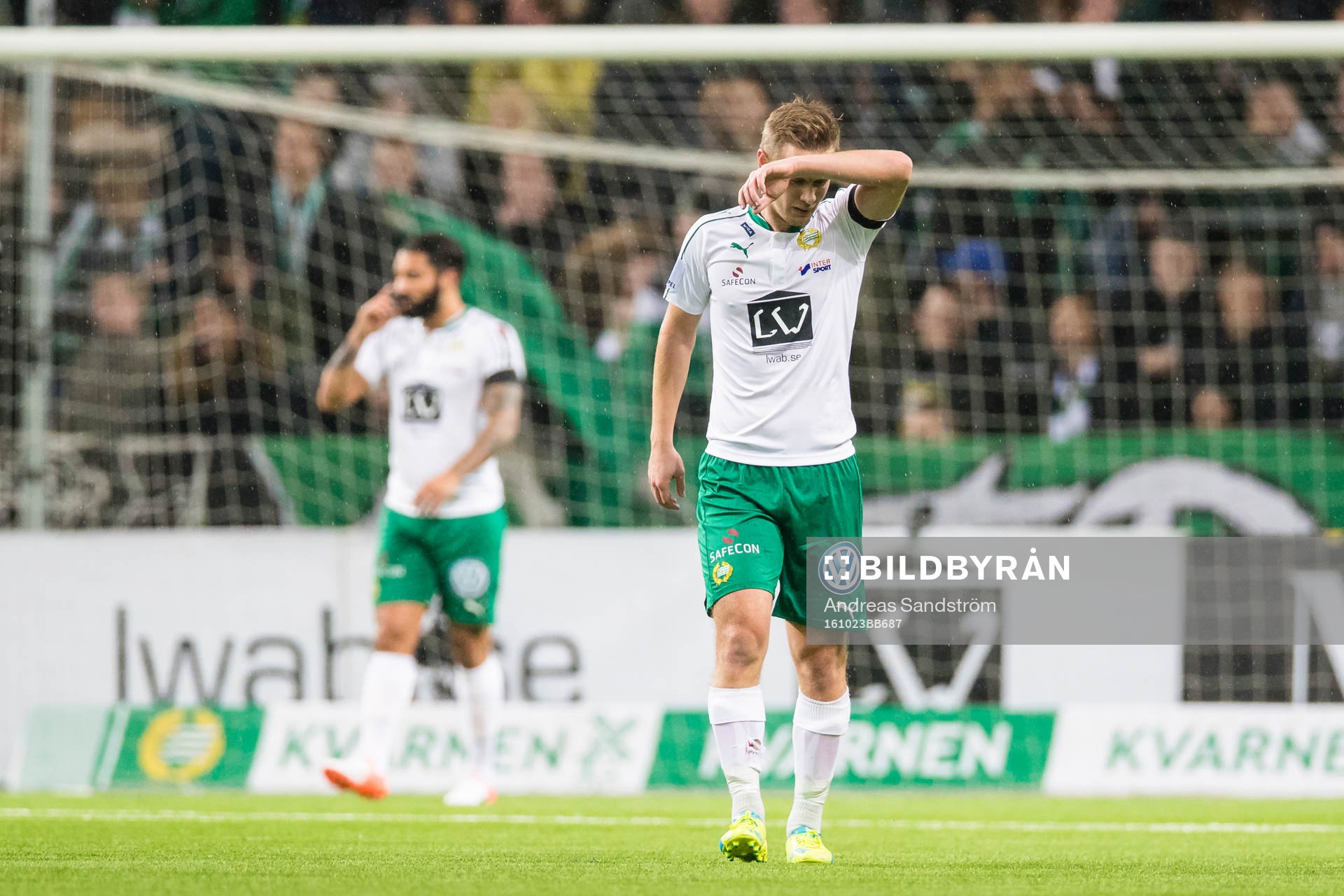 Hammarbys Erik Israelsson ser deppig ut