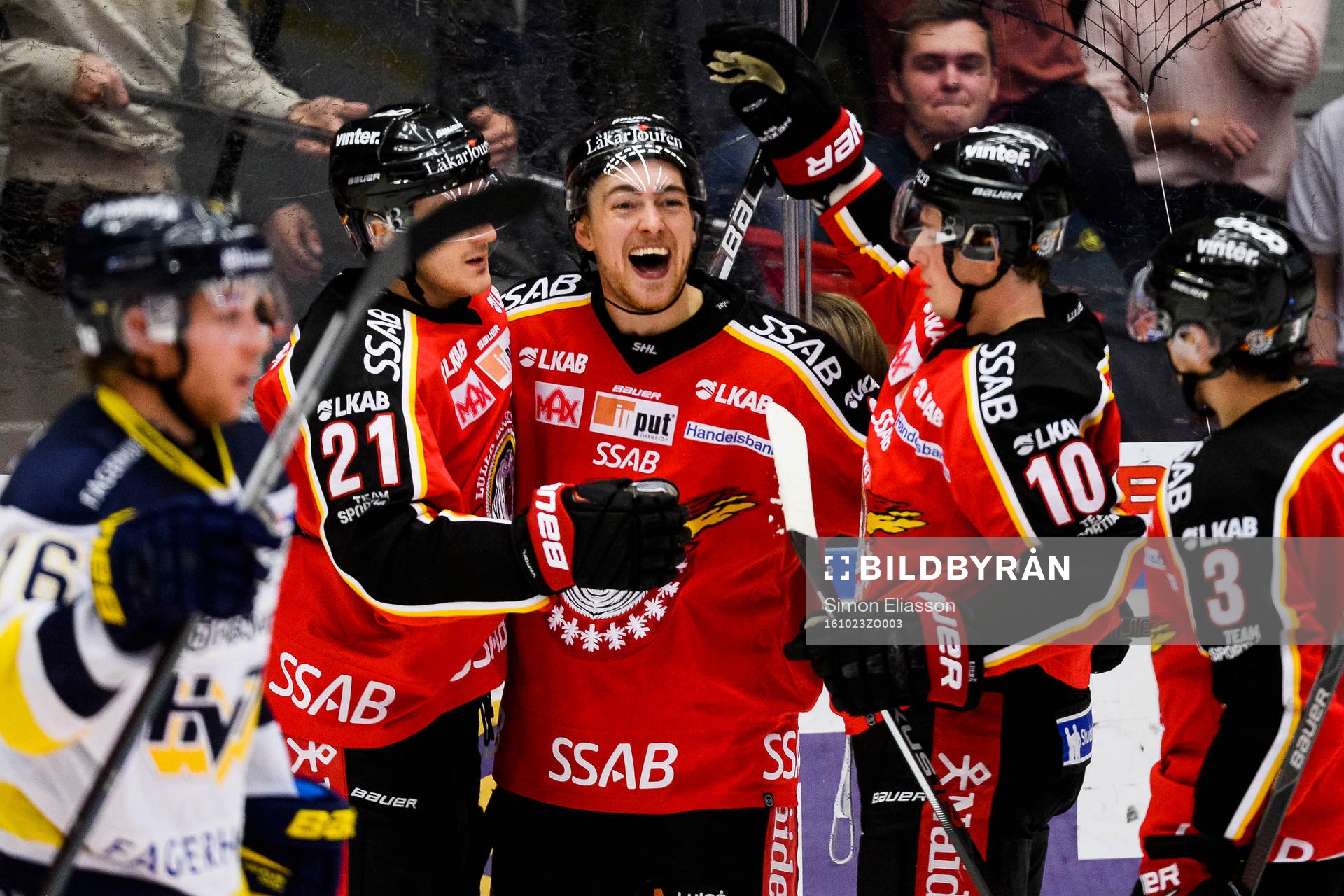 Luleås Johan Forsberg jublar