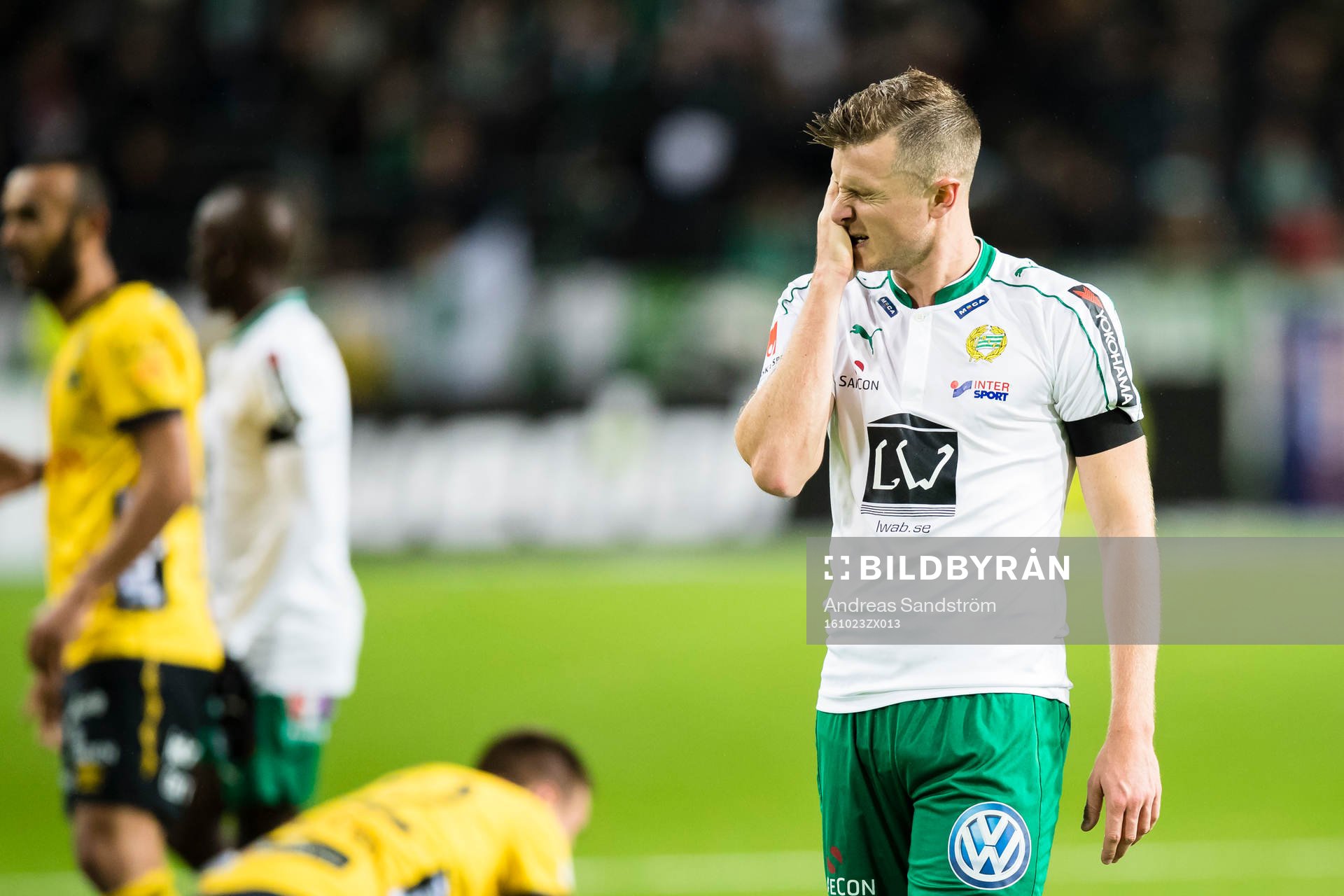 Hammarbys Richard Magyar ser deppig ut