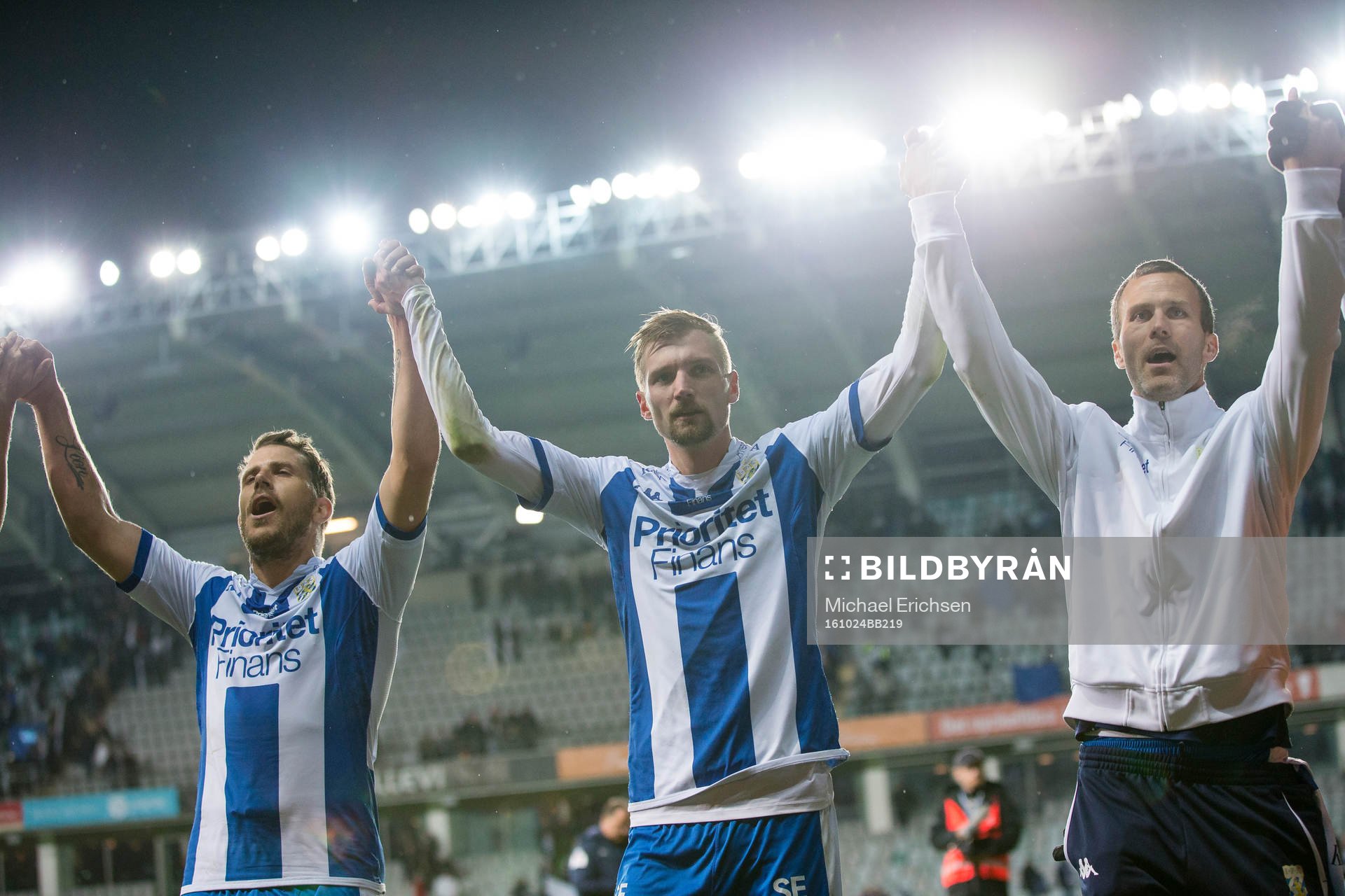 IFK Göteborgs Tobias Hysén, Sebastian Eriksson och