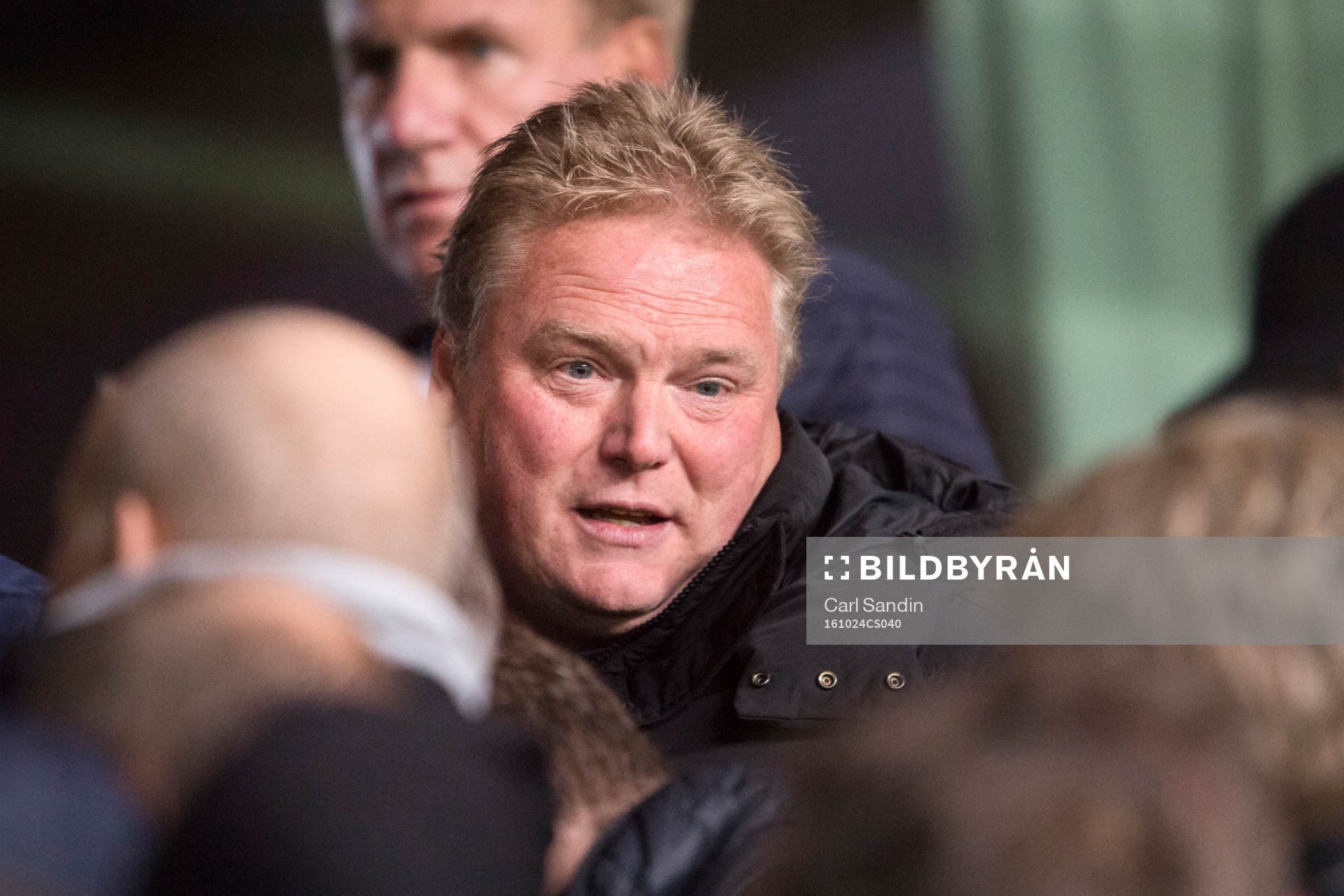 IFK Göteborgs tränare Jörgen Lennartsson på läktaren