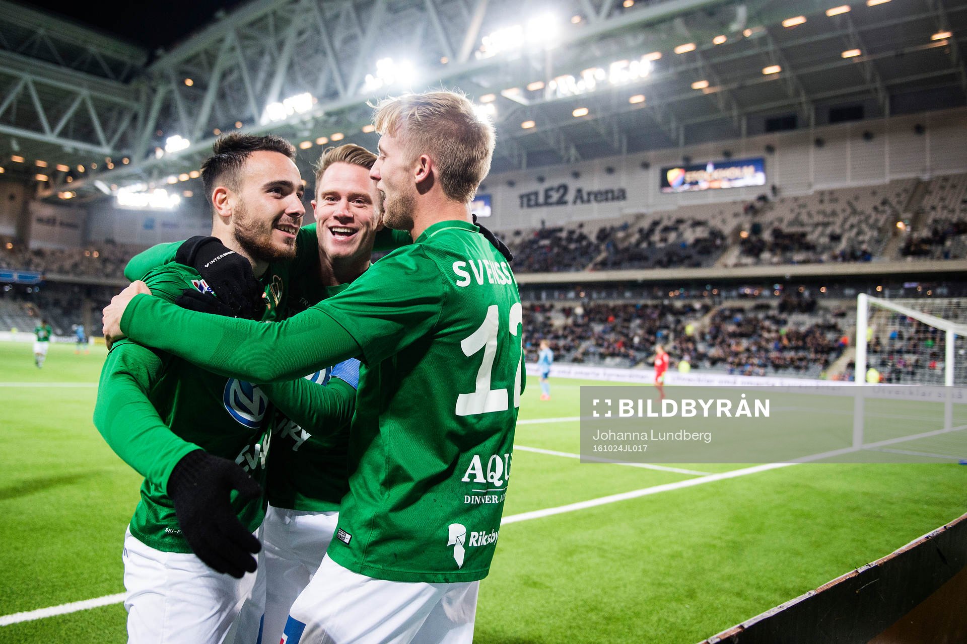 Jönköpings spelare jublar