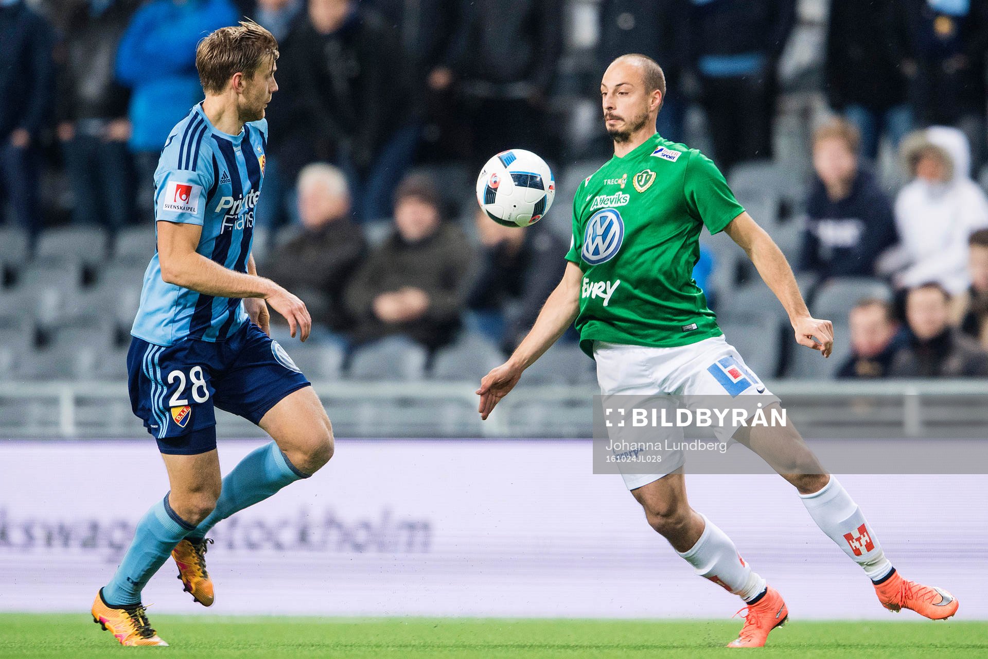 Djurgårdens Niklas Gunnarsson och Jönköpings Pär