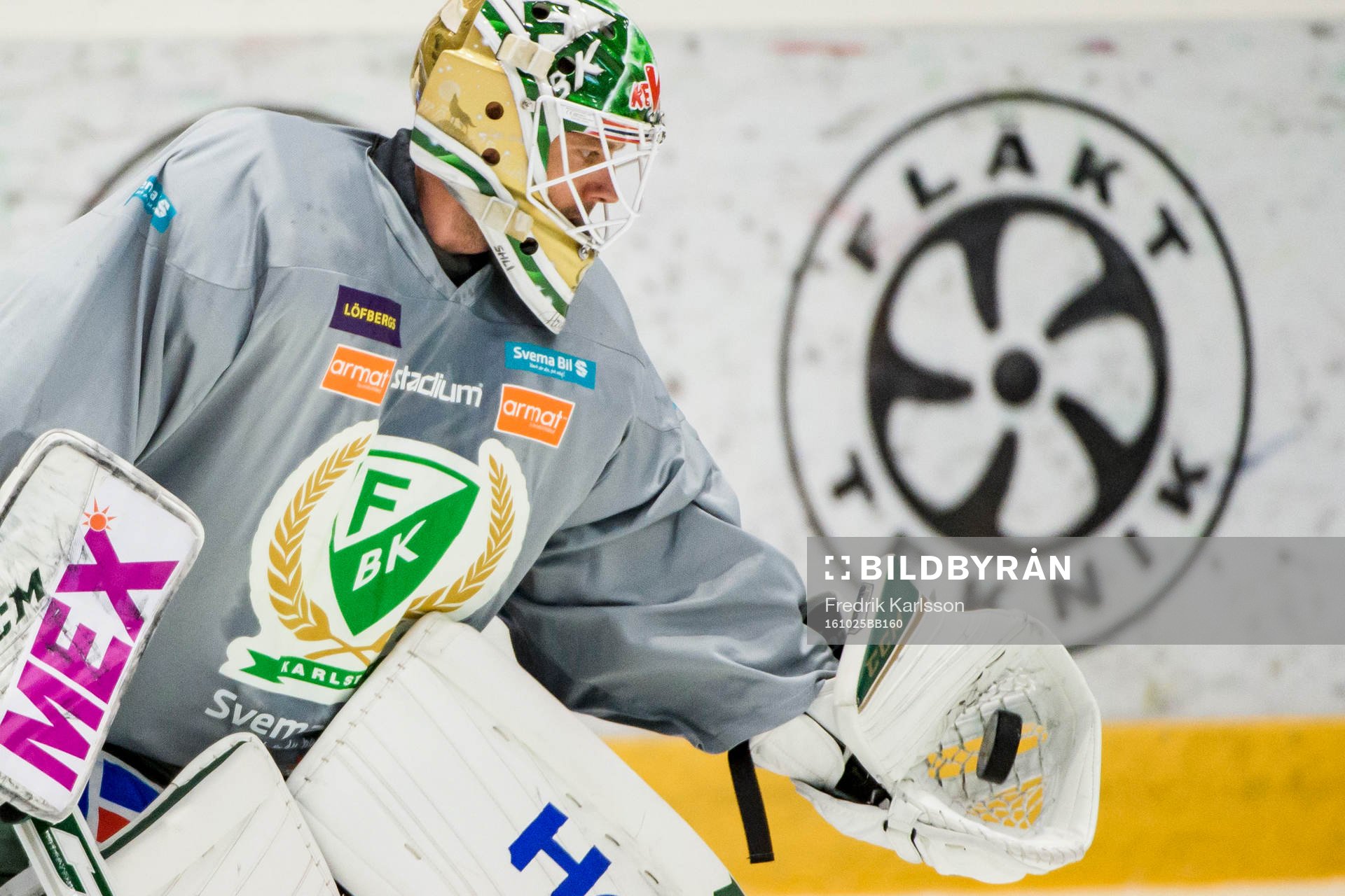 Färjestads målvakt Lars Haugen