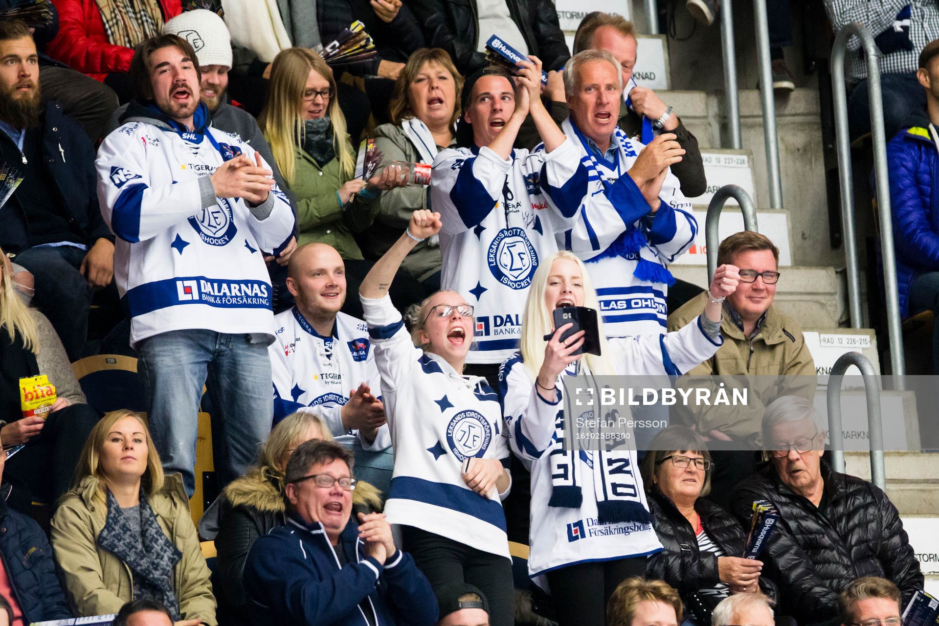 Leksands supportrar jublar