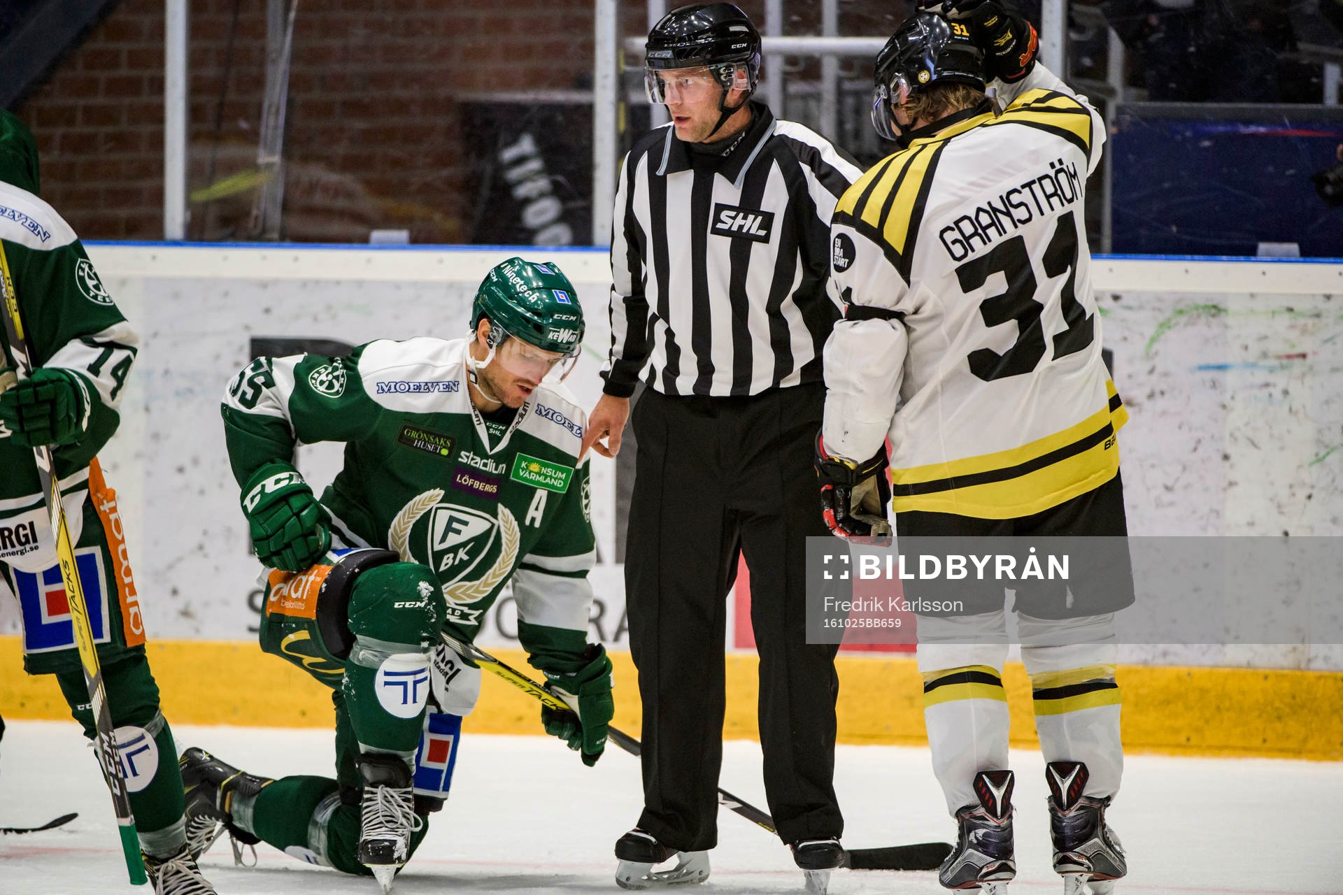 Färjestads Ole-Kristian Tollefsen och Brynäs Jonathan