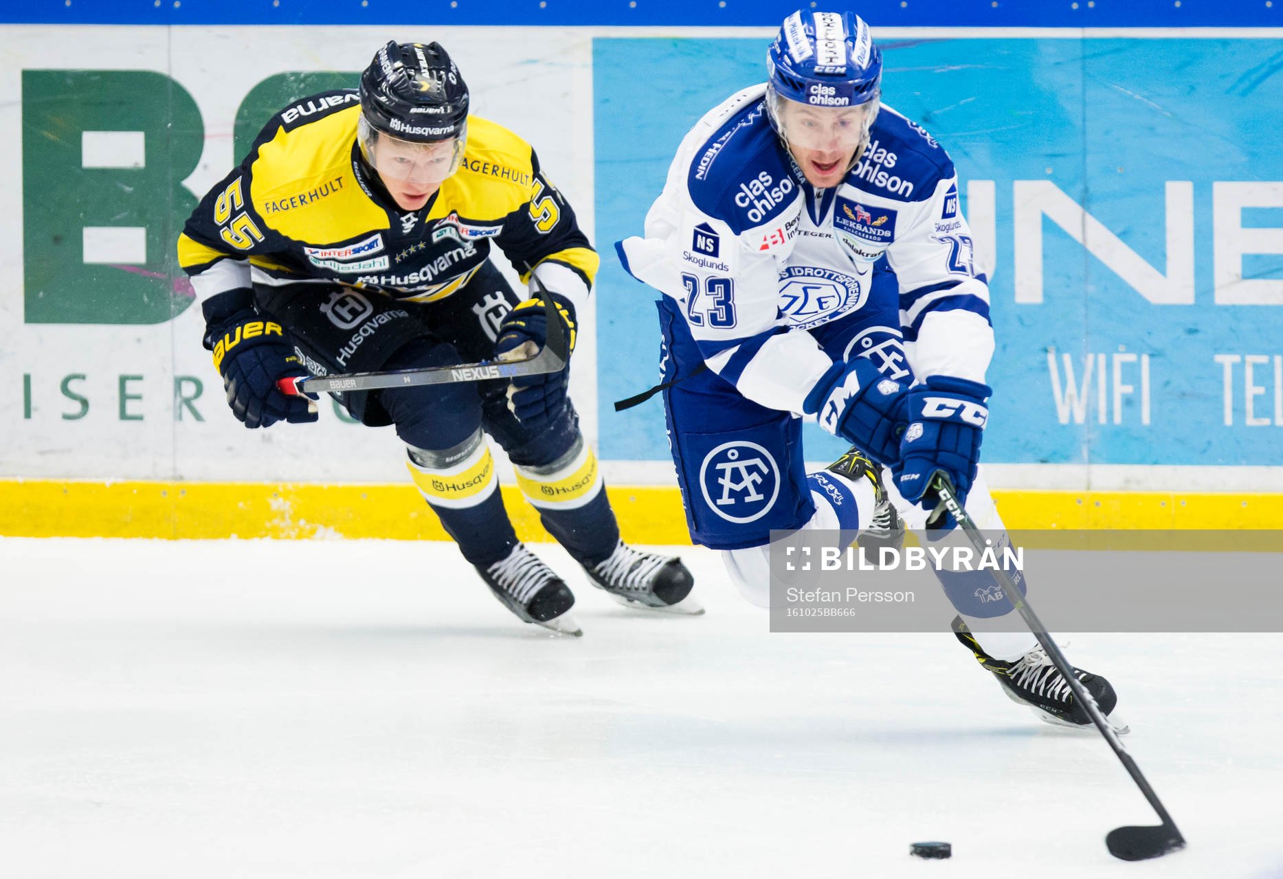 s Andreas Borgman mot Leksands Sondre Olden