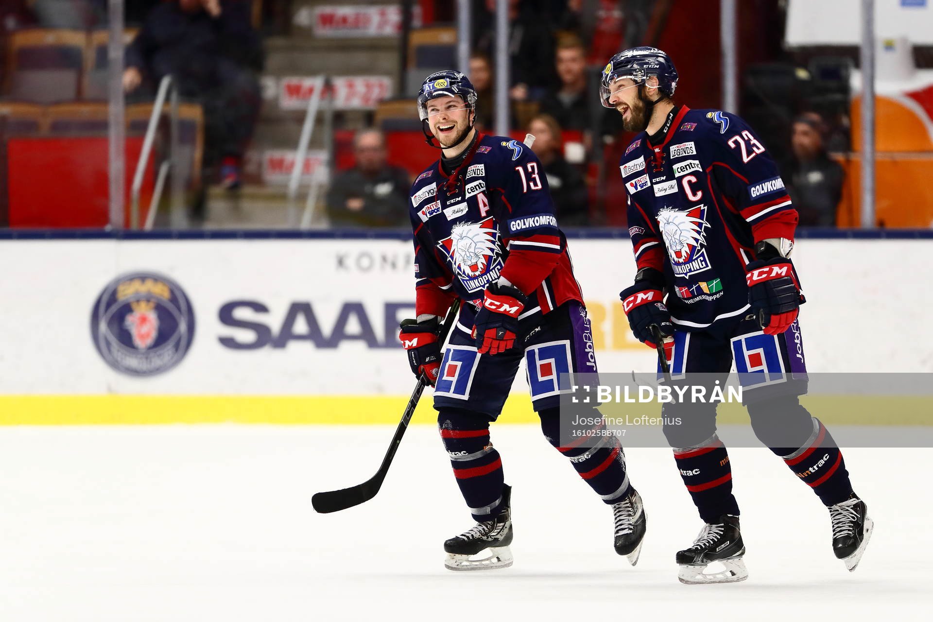 Linköpings Andrew Gordon och Niklas Persson jublar