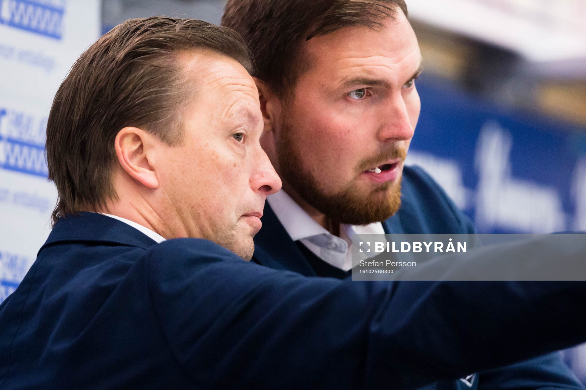 Leksands assisterande tränare Örjan Lindmark och Gereon
