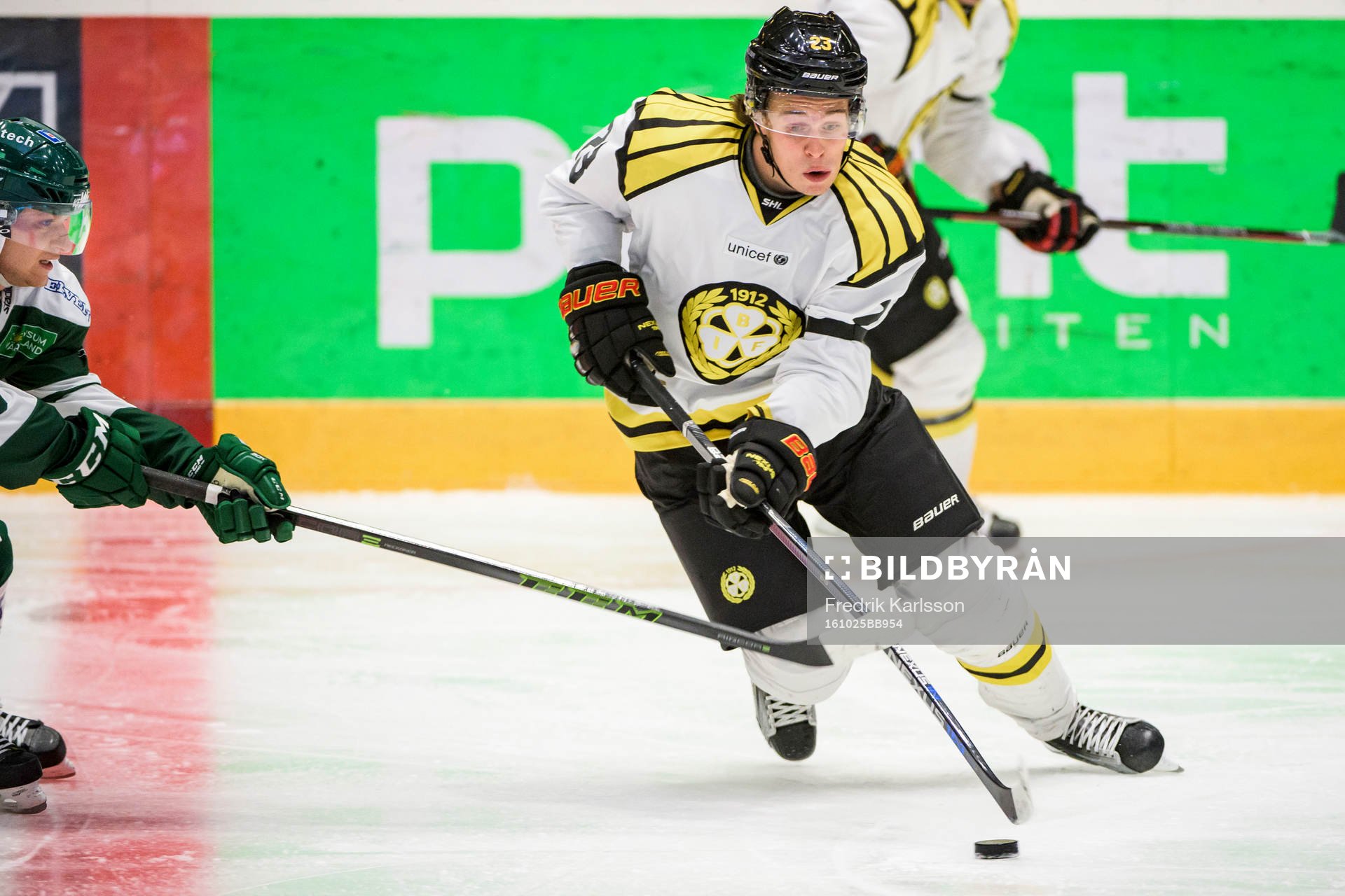 Färjestads Marcus Nilsson och Brynäs Lucas Carlsson