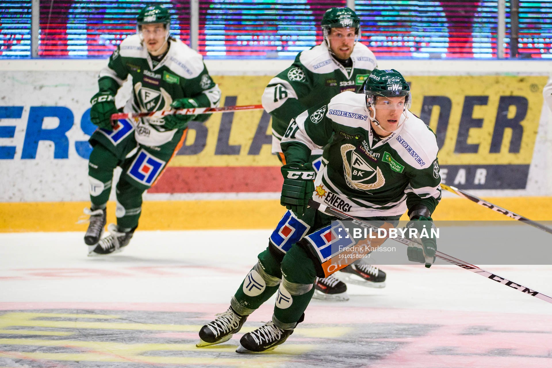 Färjestads Joakim Nygård, Alexander Johansson och Johan