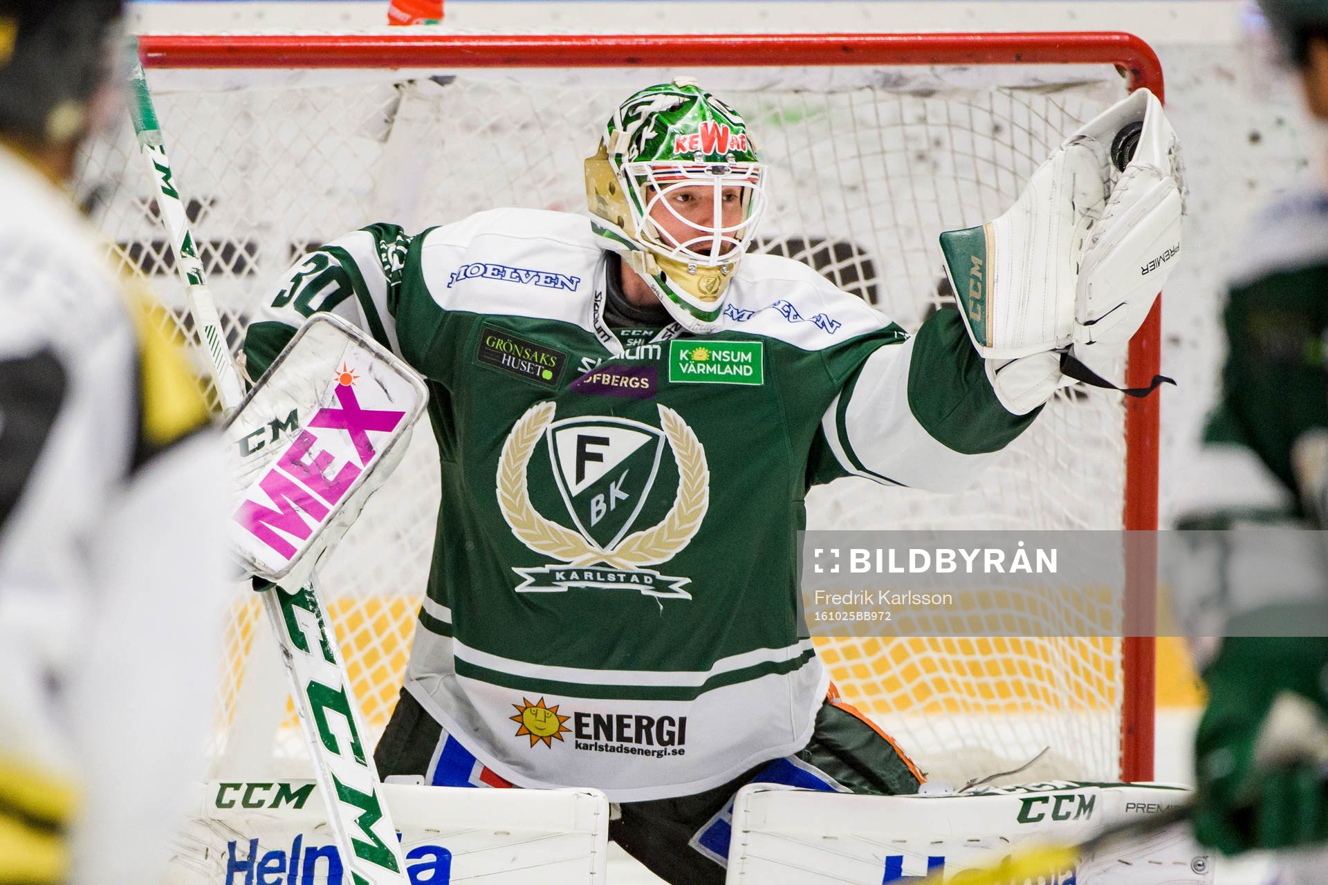 Färjestads målvakt Lars Haugen