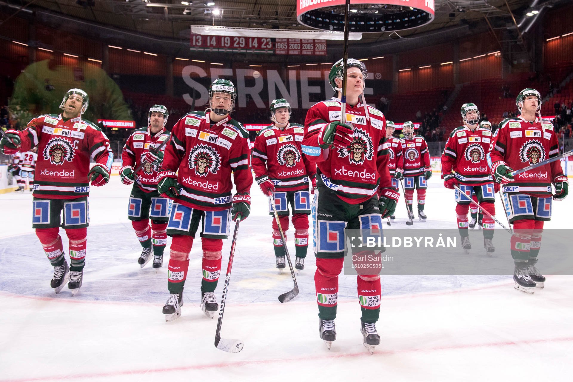 Frölundas Joel Lundqvist, Filip Westerlund och Carl