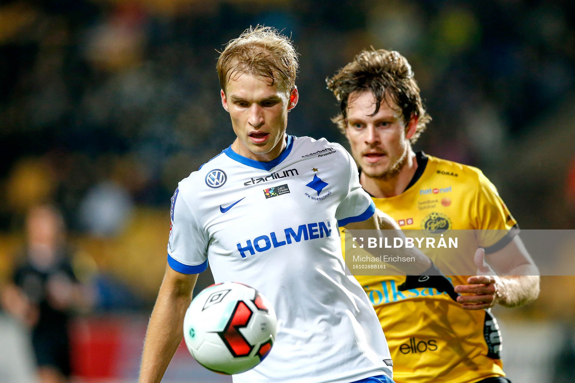 Norrköpings Sebastian Andersson och Elfsborgs Jörgen Horn