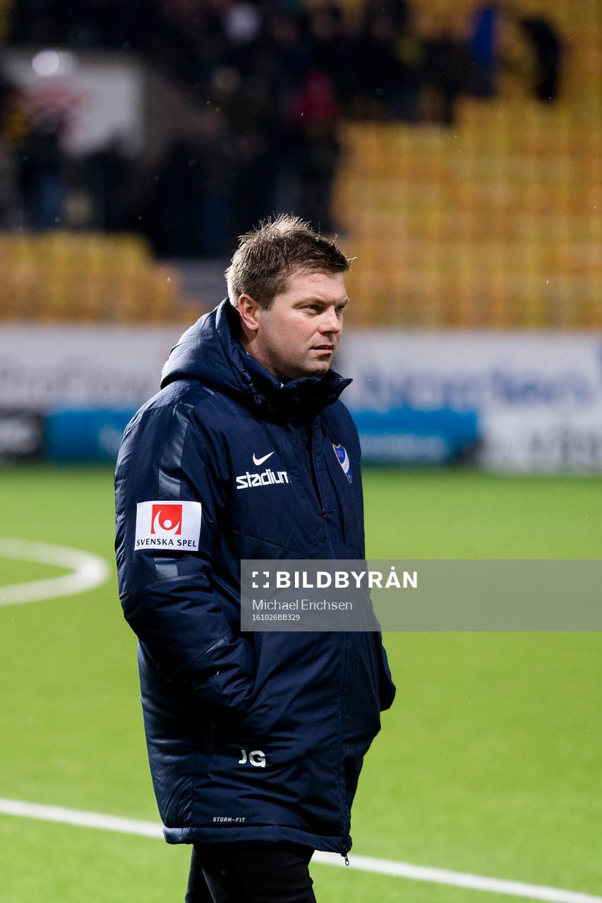 Norrköpings tränare Jens Gustafsson deppar