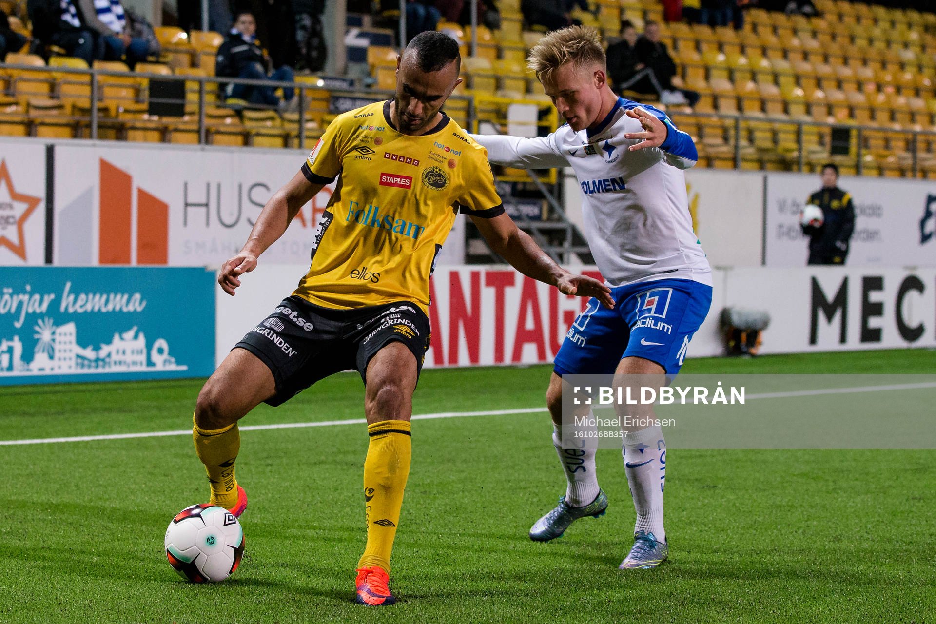 Elfsborgs Issam Jebali mot Norrköpings Nicklas Bärkroth