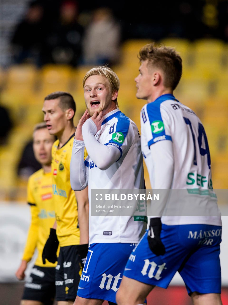 Norrköpings Karl Holmberg och Eric Smith deppar