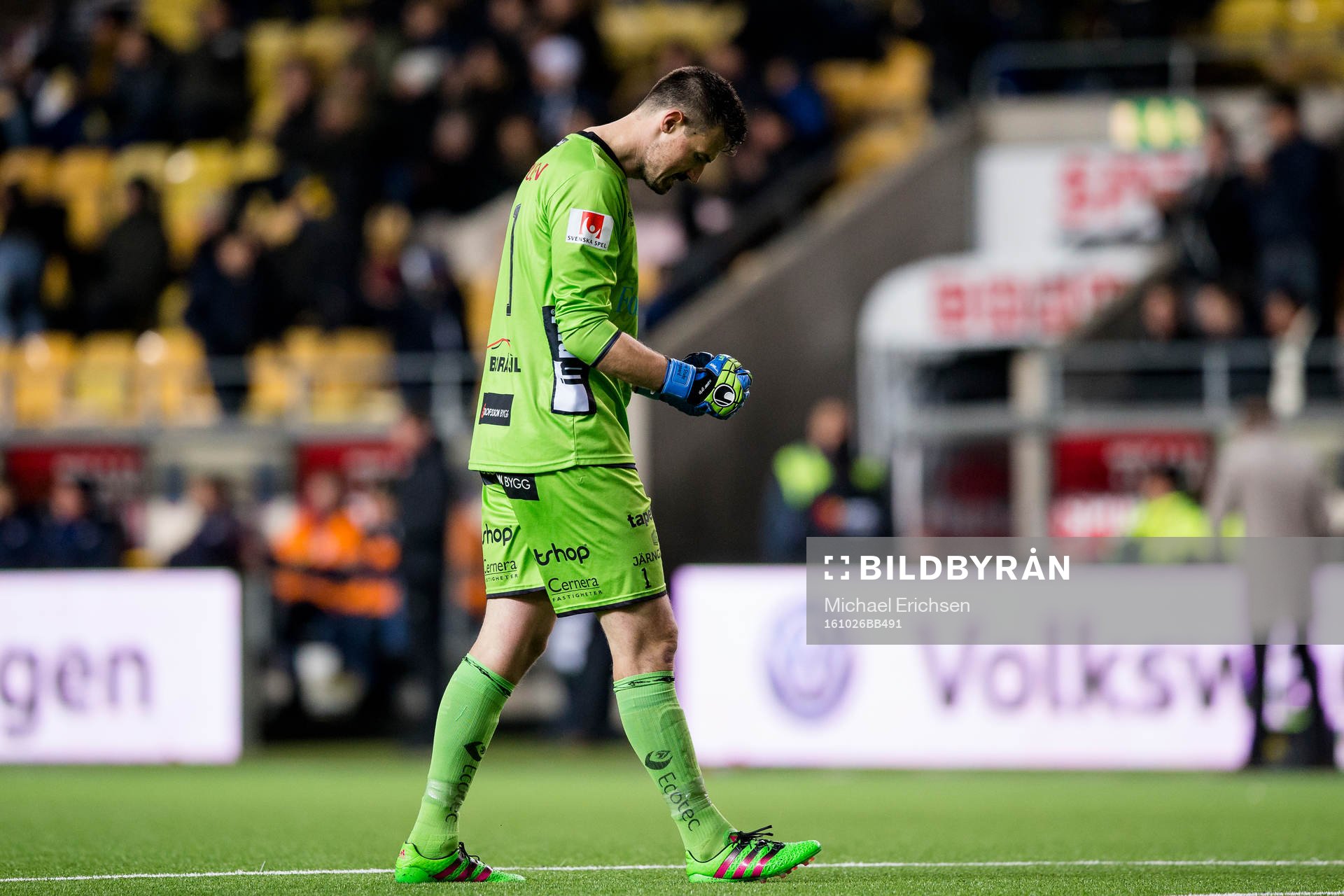 Elfsborgs målvakt Kevin Stuhr Ellegaard jublar