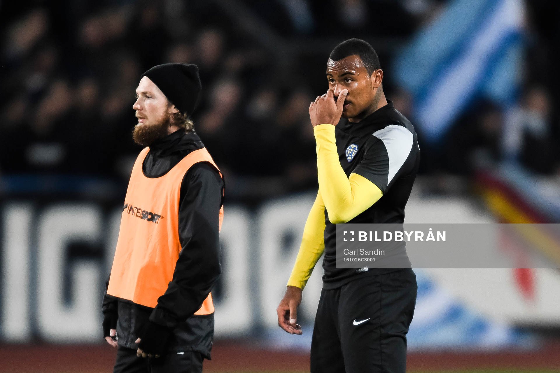 Falkenbergs Felipe Carvalho före  fotbollsmatchen i