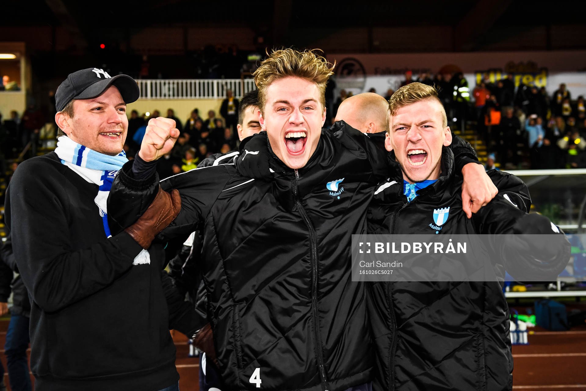 Malmö FFs Mattias Svanberg och Teddy Bergqvist jublar