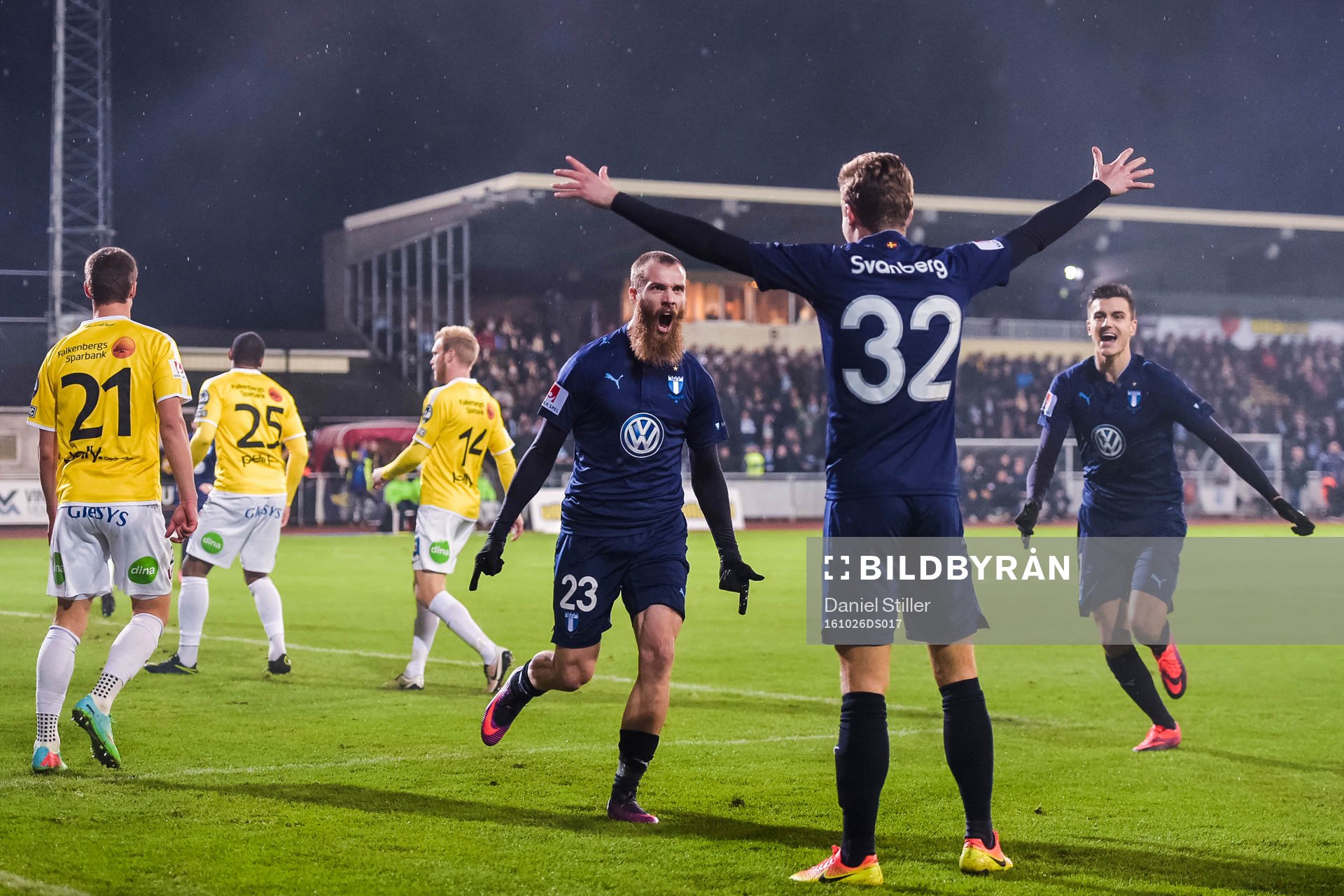 Malmö FFs Jo Inge Berget , Mattias Svanberg och Alexander