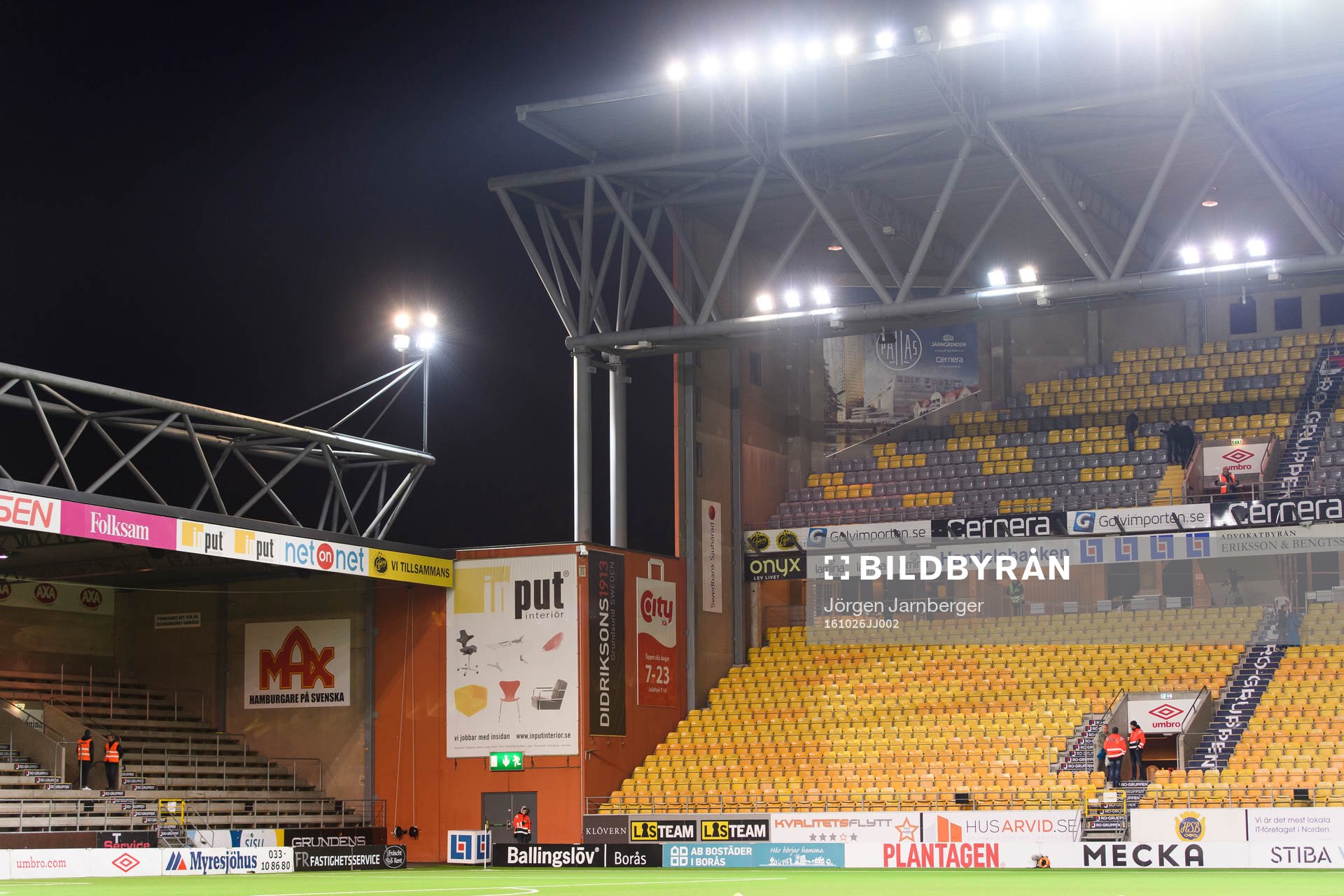 Borås arena innan fotbollsmatchen i Allsvenskan mellan