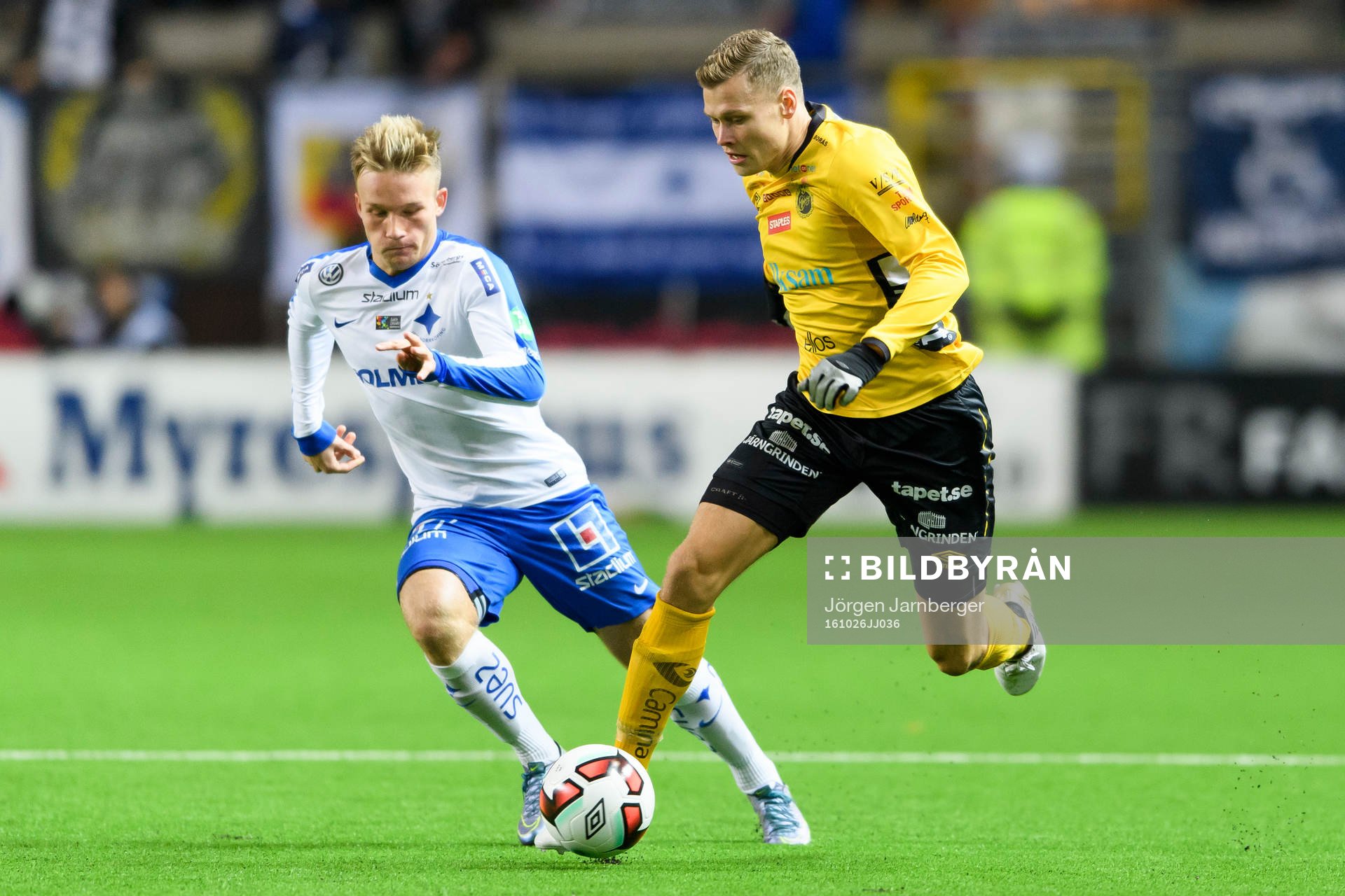 Elfsborgs Viktor Claesson och Norrköpings Nicklas Bärkroth