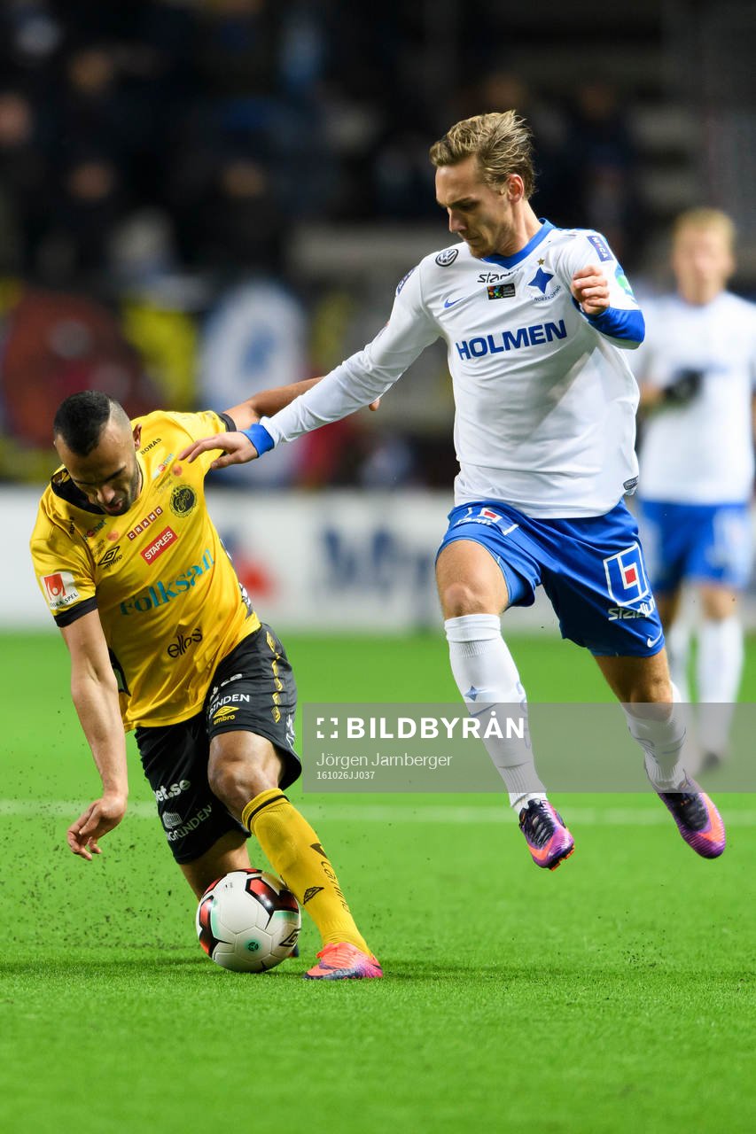 Elfsborgs Issam Jebali och Norrköpings Linus Wahlqvist