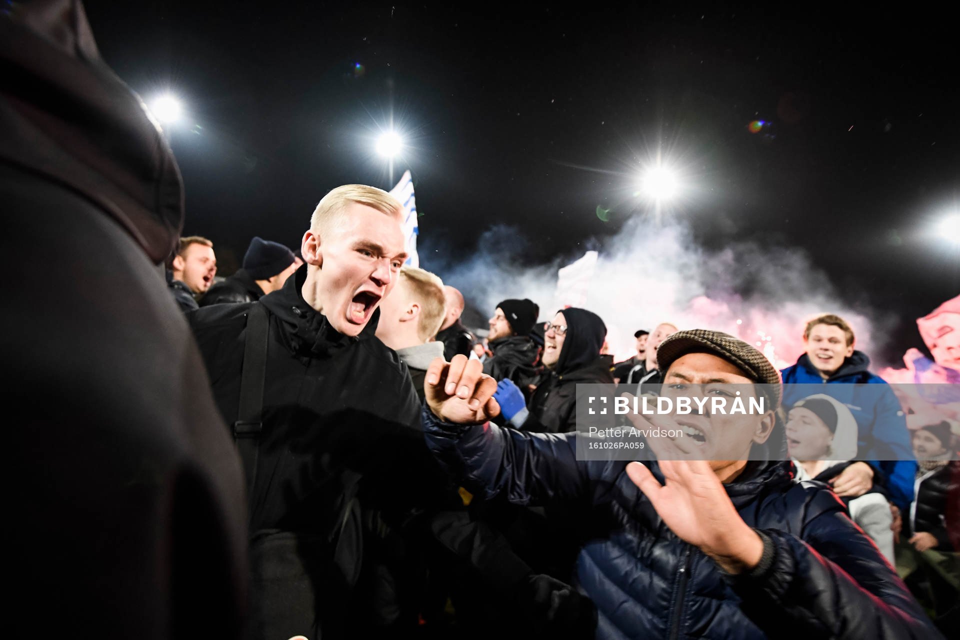 Malmö FFs supportrar jublar