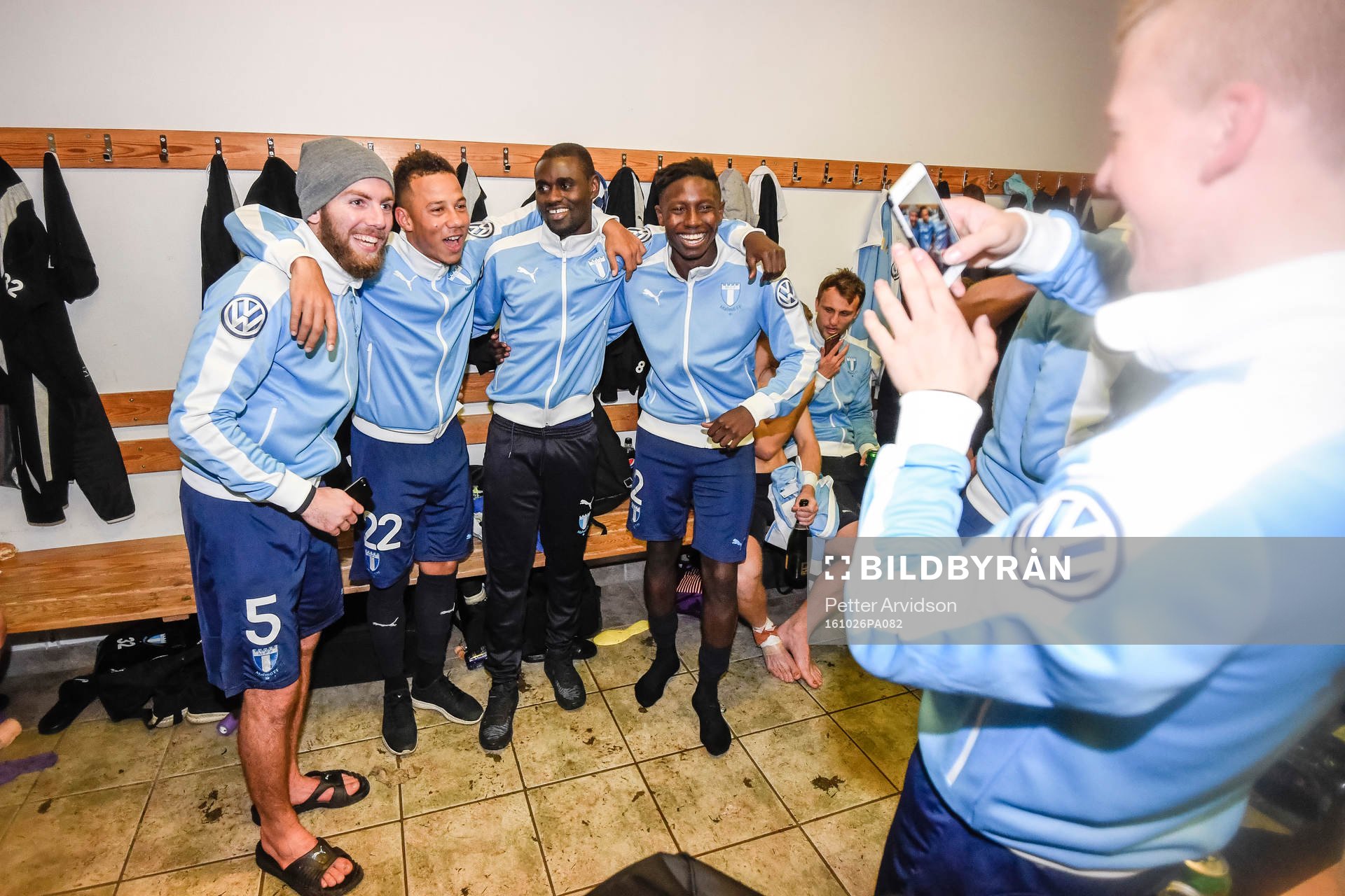 Malmö FFs Erdal Rakip , Tobias Sana , Enock Kofi Adu och