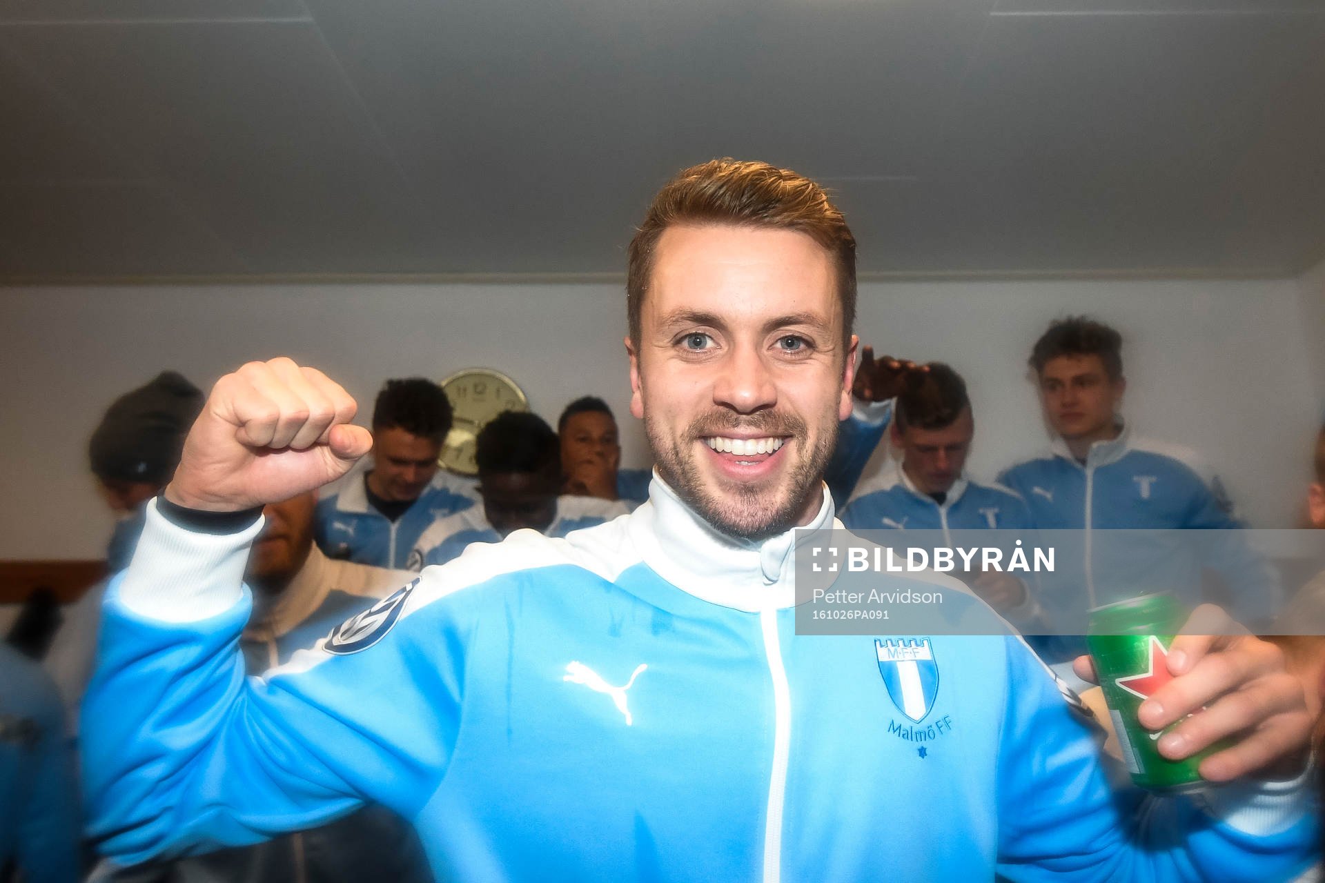 Malmö FFs Kari Arnason jublar