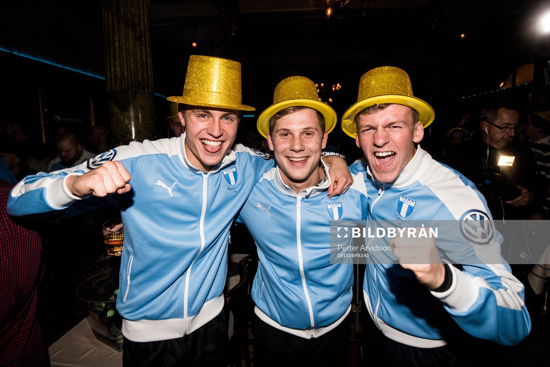 Malmö FFs Mattias Svanberg, Erik Andersson och Teddy