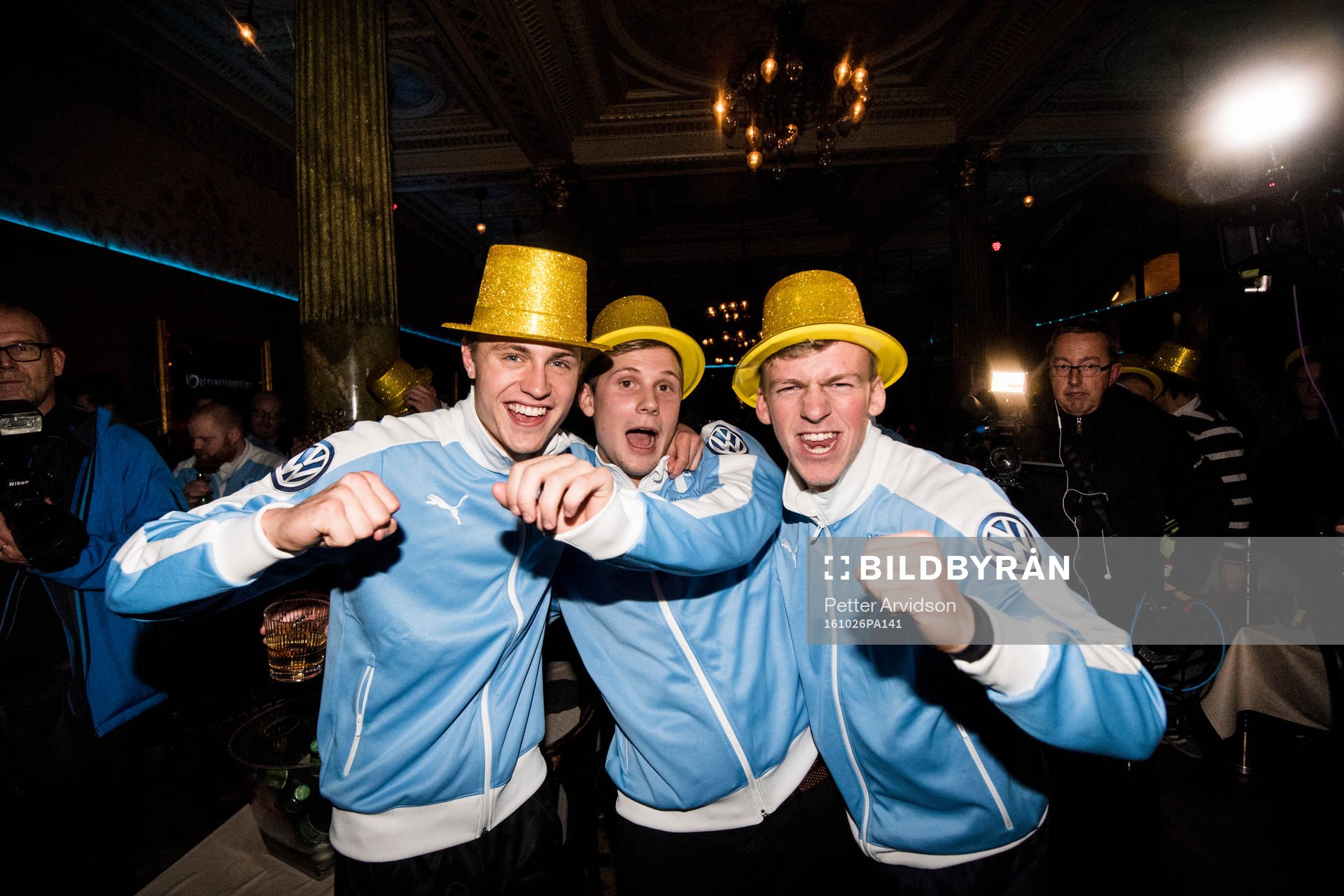 Malmö FFs Mattias Svanberg, Erik Andersson och Teddy
