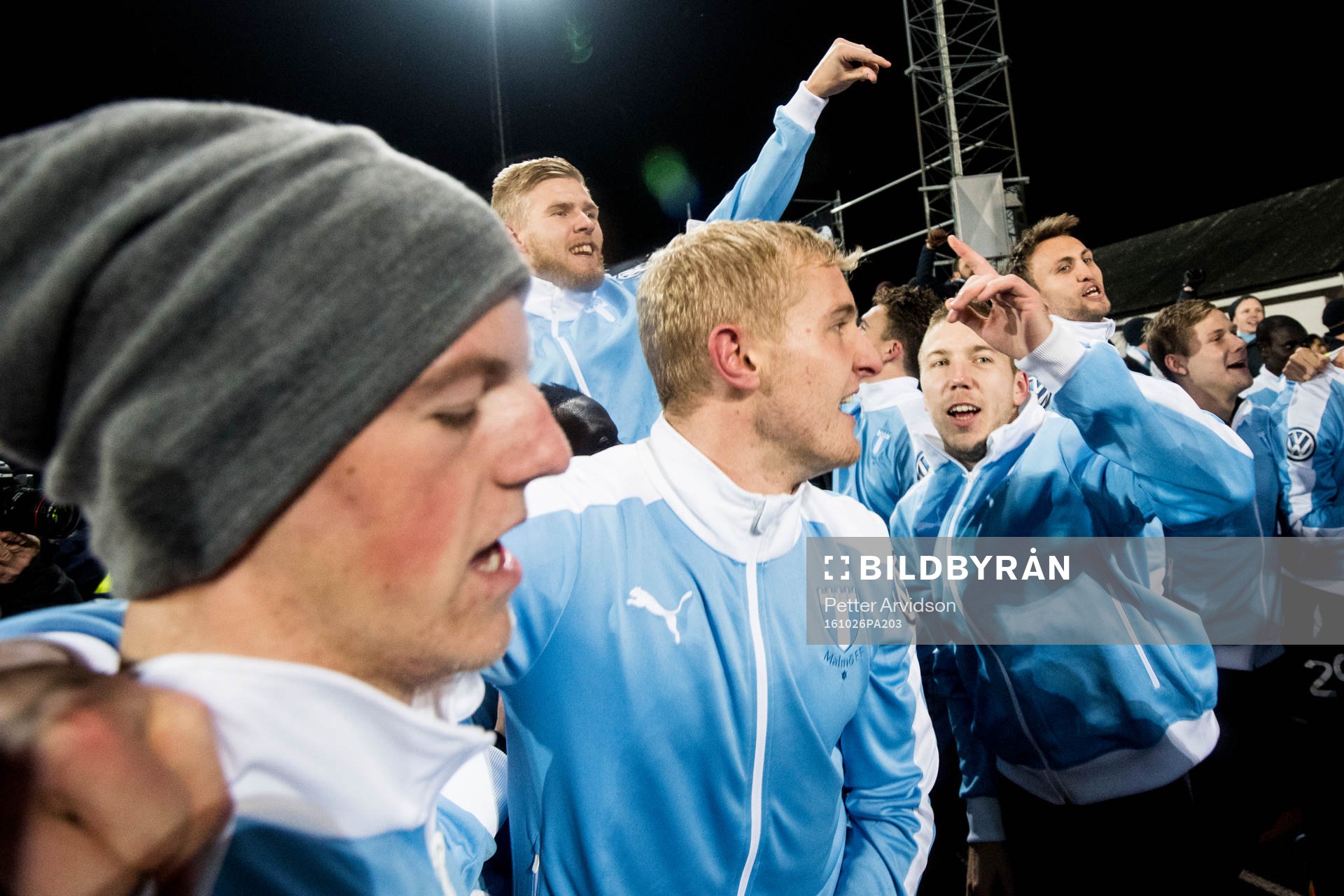 Malmö FFs Teddy Bergqvist, Franz Brorsson och Anton