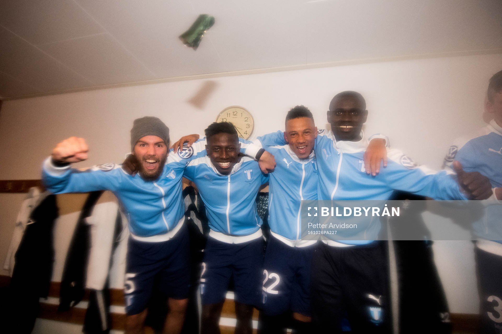 Malmö FFs Erdal Rakip, Pa Konate, Tobias Sana och Enock