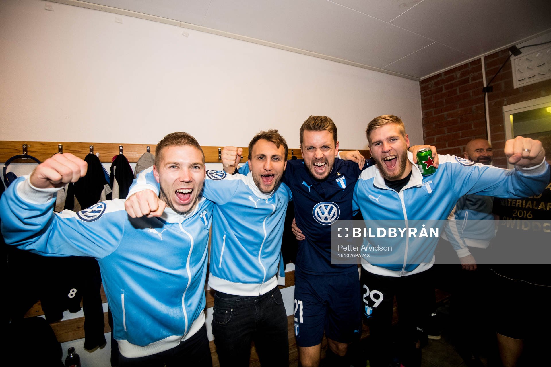 Malmö FFs Anton Tinnerholm, Magnus Wolff Eikrem, Kari