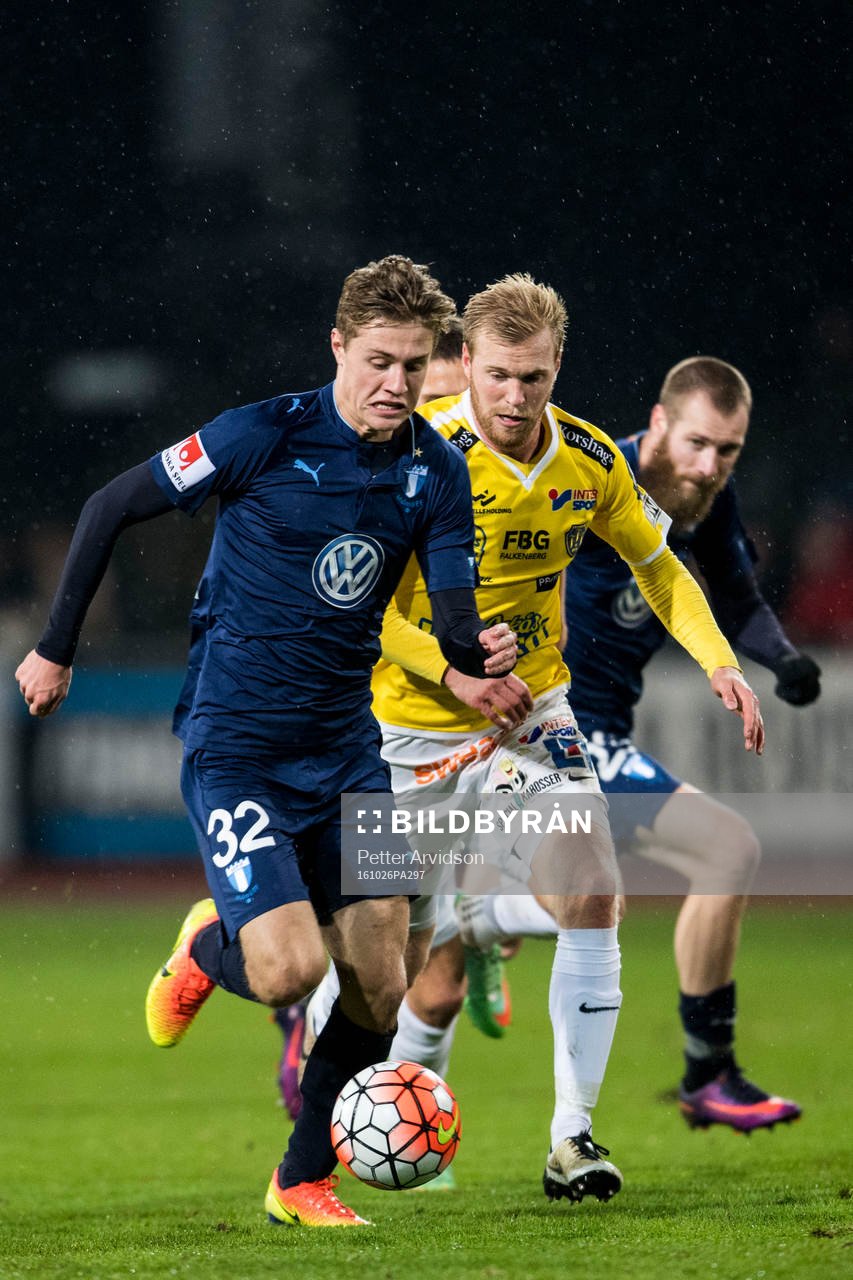Malmö FFs Mattias Svanberg och Falkenbergs Per Karlsson